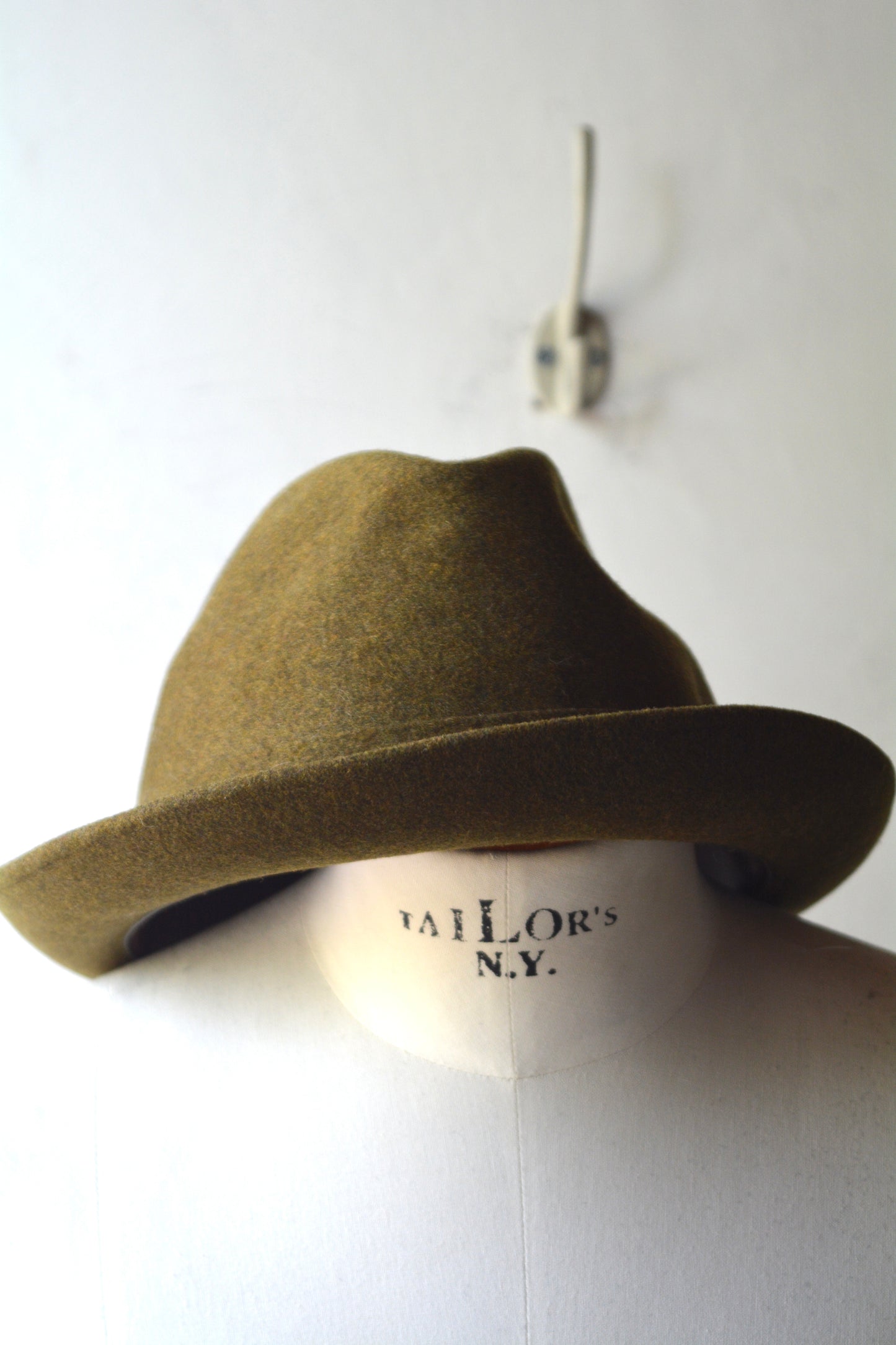 Cappellificio Monzese – Fedora Vintage Feltro Verde Oliva