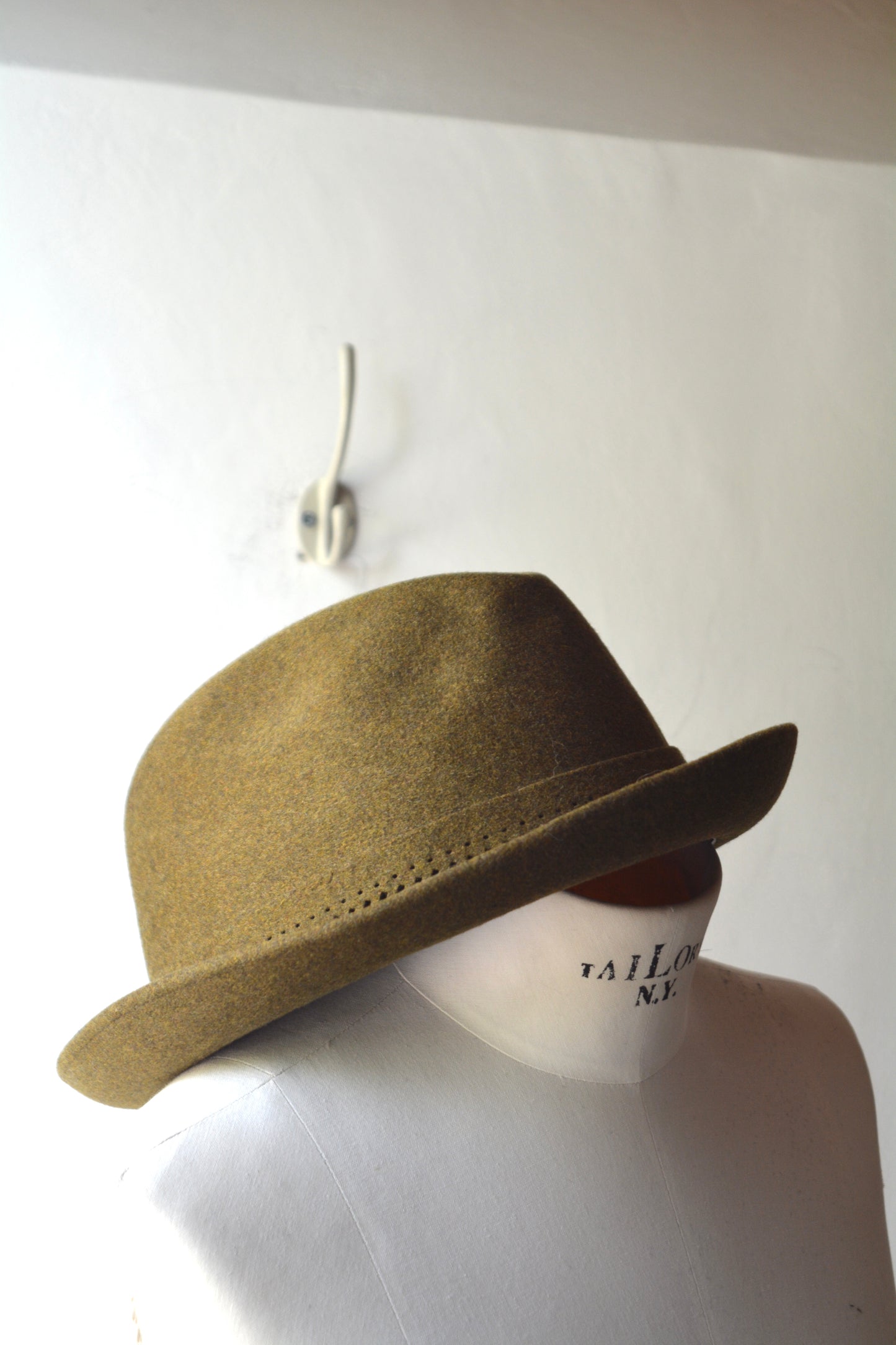 Cappellificio Monzese – Fedora Vintage Feltro Verde Oliva