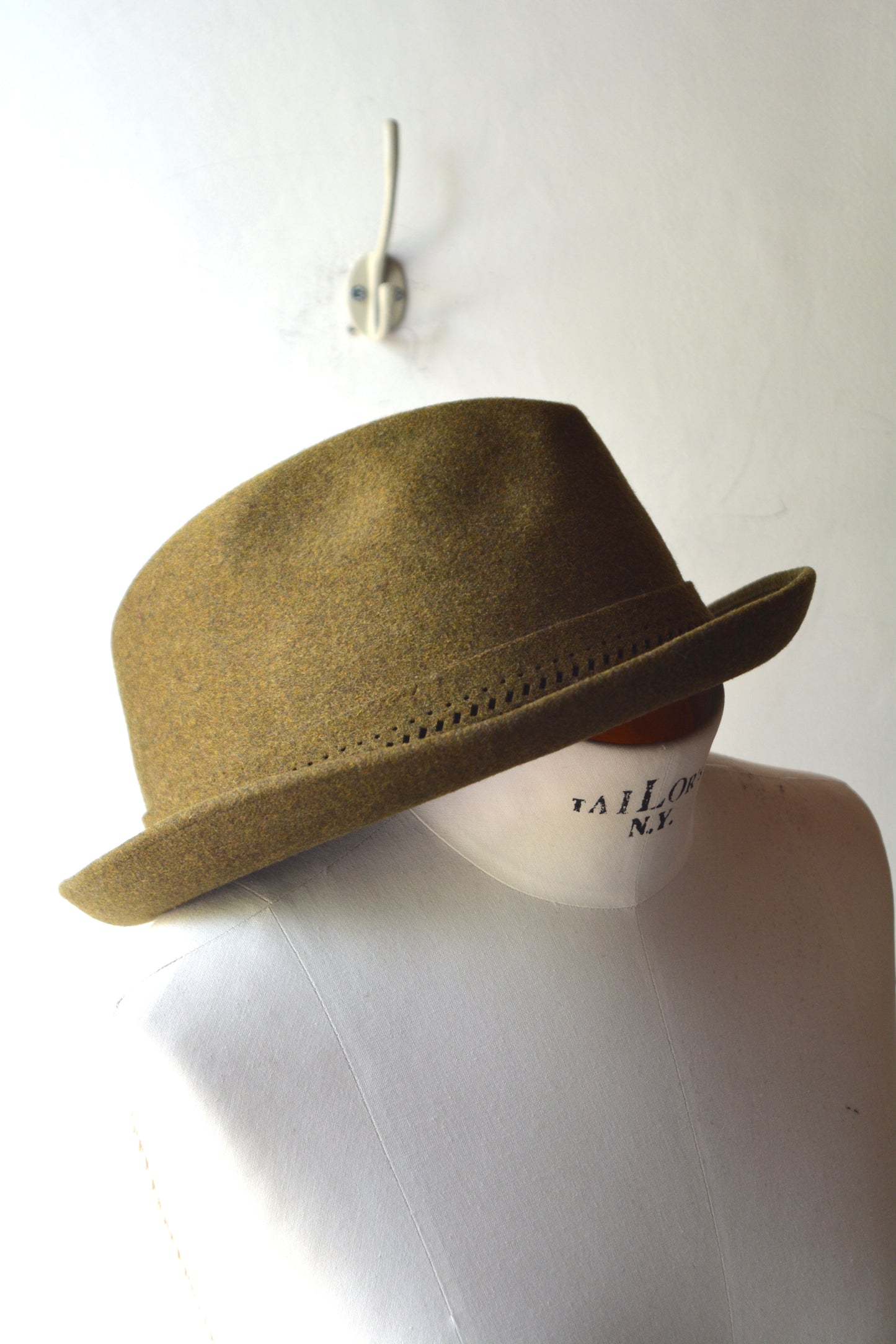 Cappellificio Monzese – Fedora Vintage Feltro Verde Oliva