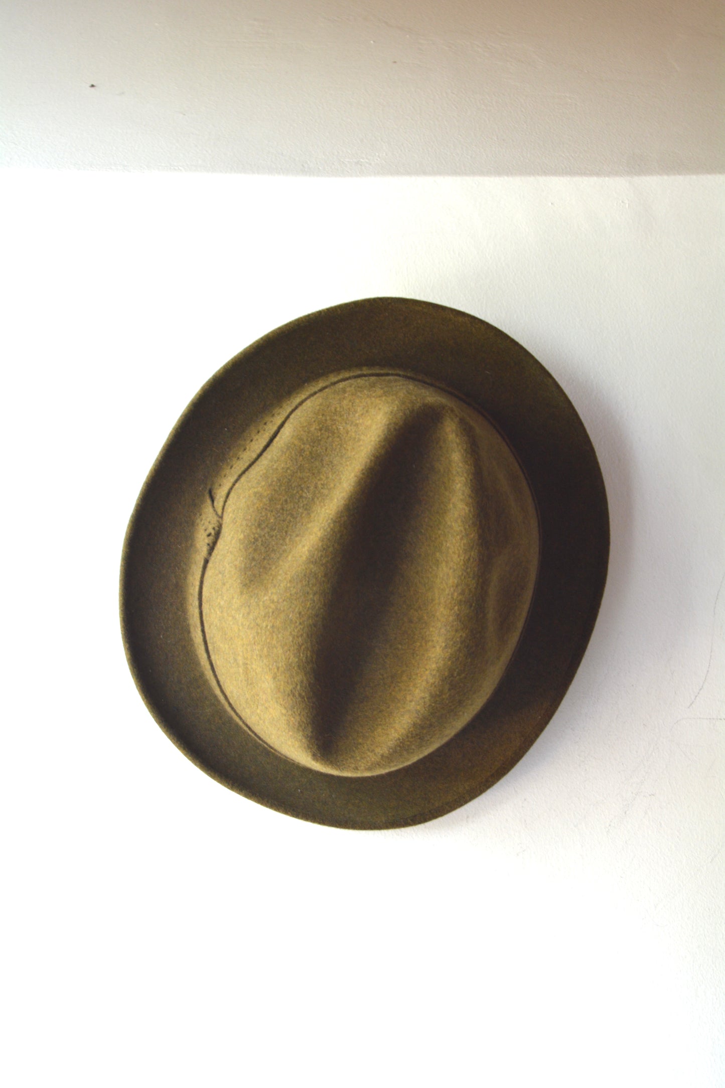 Cappellificio Monzese – Fedora Vintage Feltro Verde Oliva