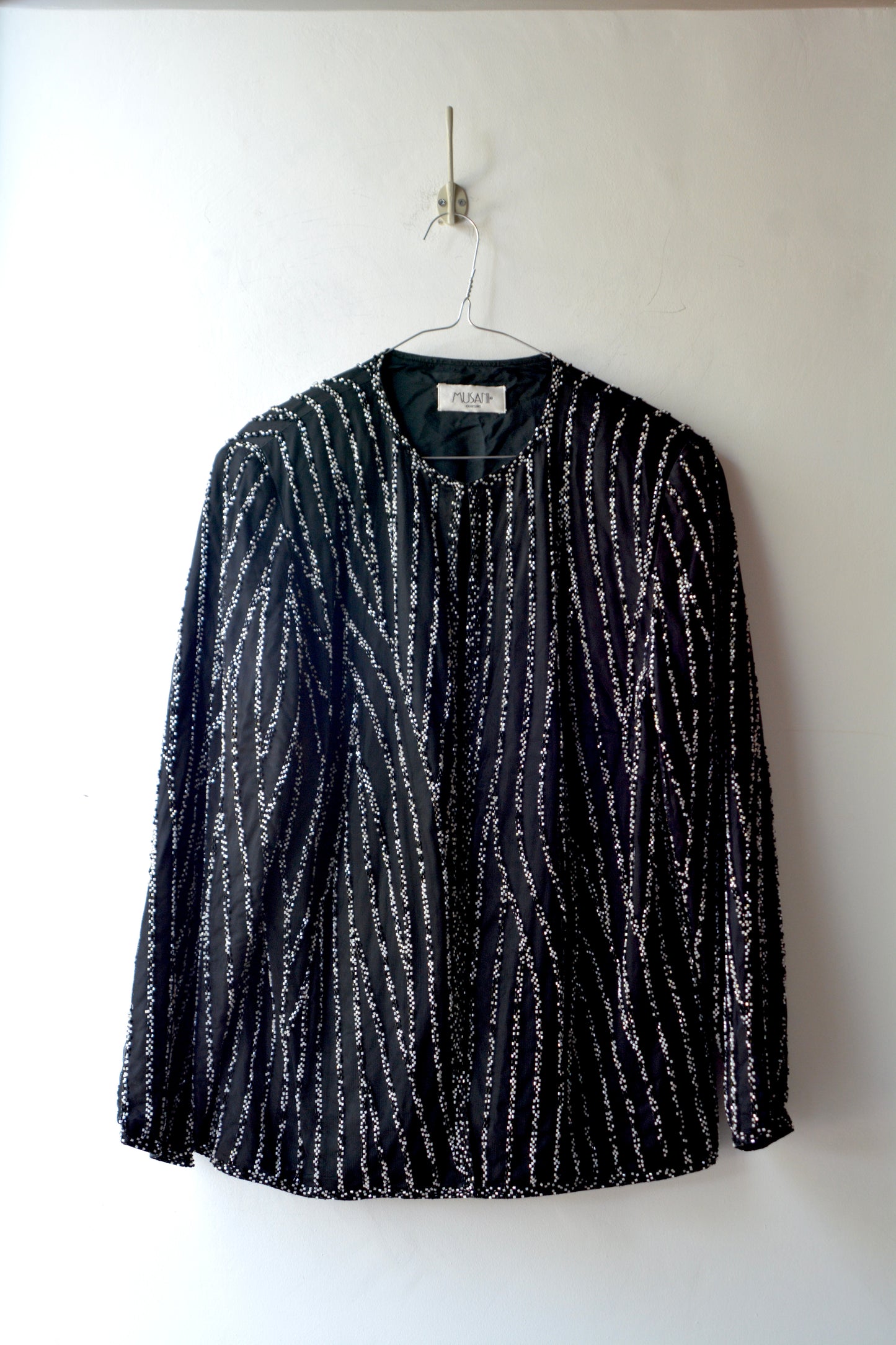 Musani Couture – Giacca Perline Nera