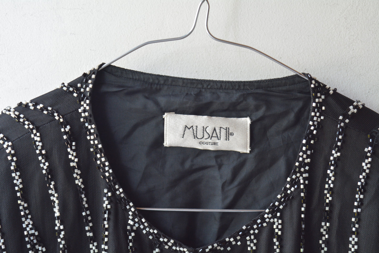 Musani Couture – Giacca Perline Nera