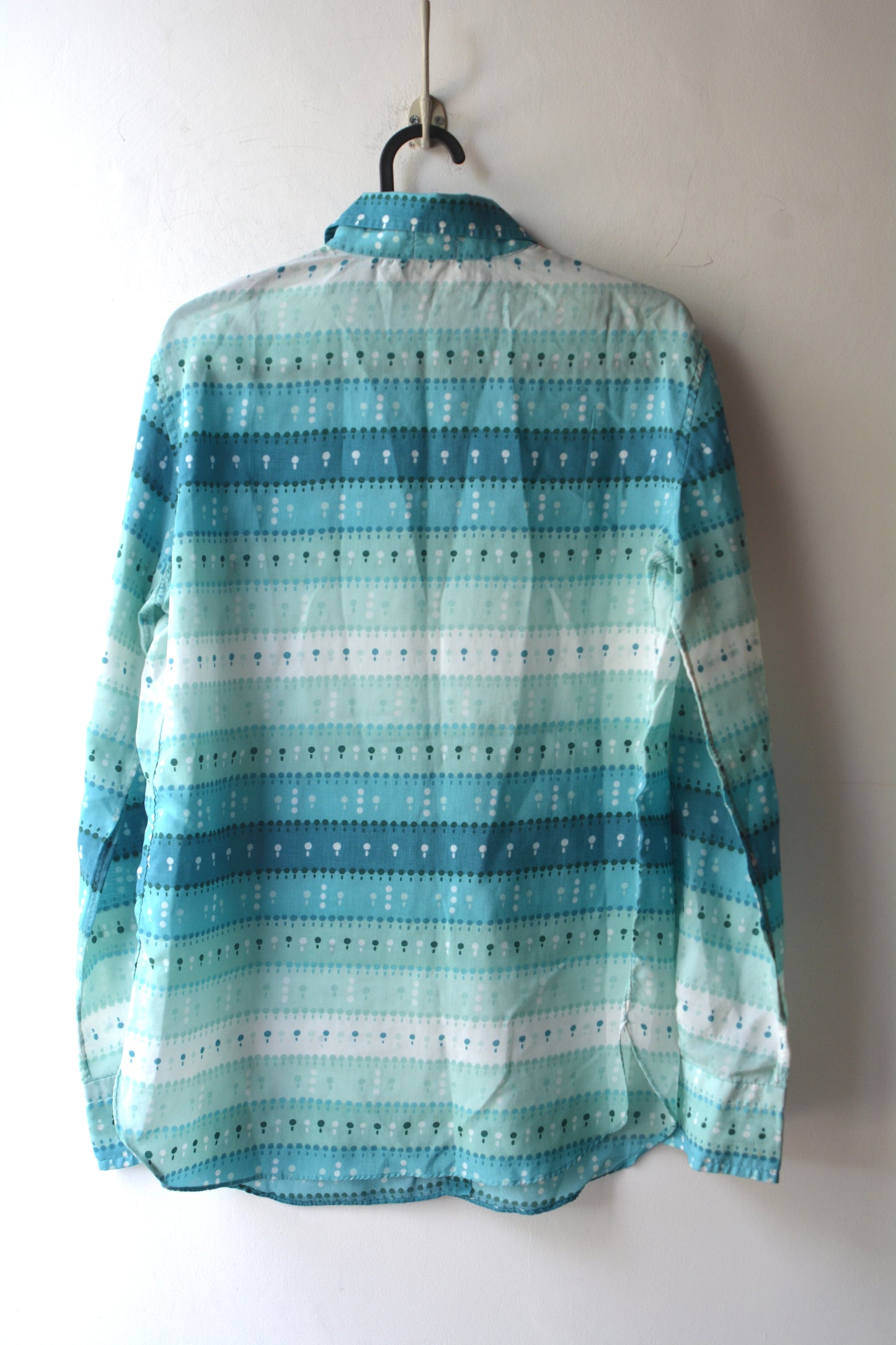 Darlington Shirts – Camicia Vintage Anni '70 Stampa Grafica Turchese