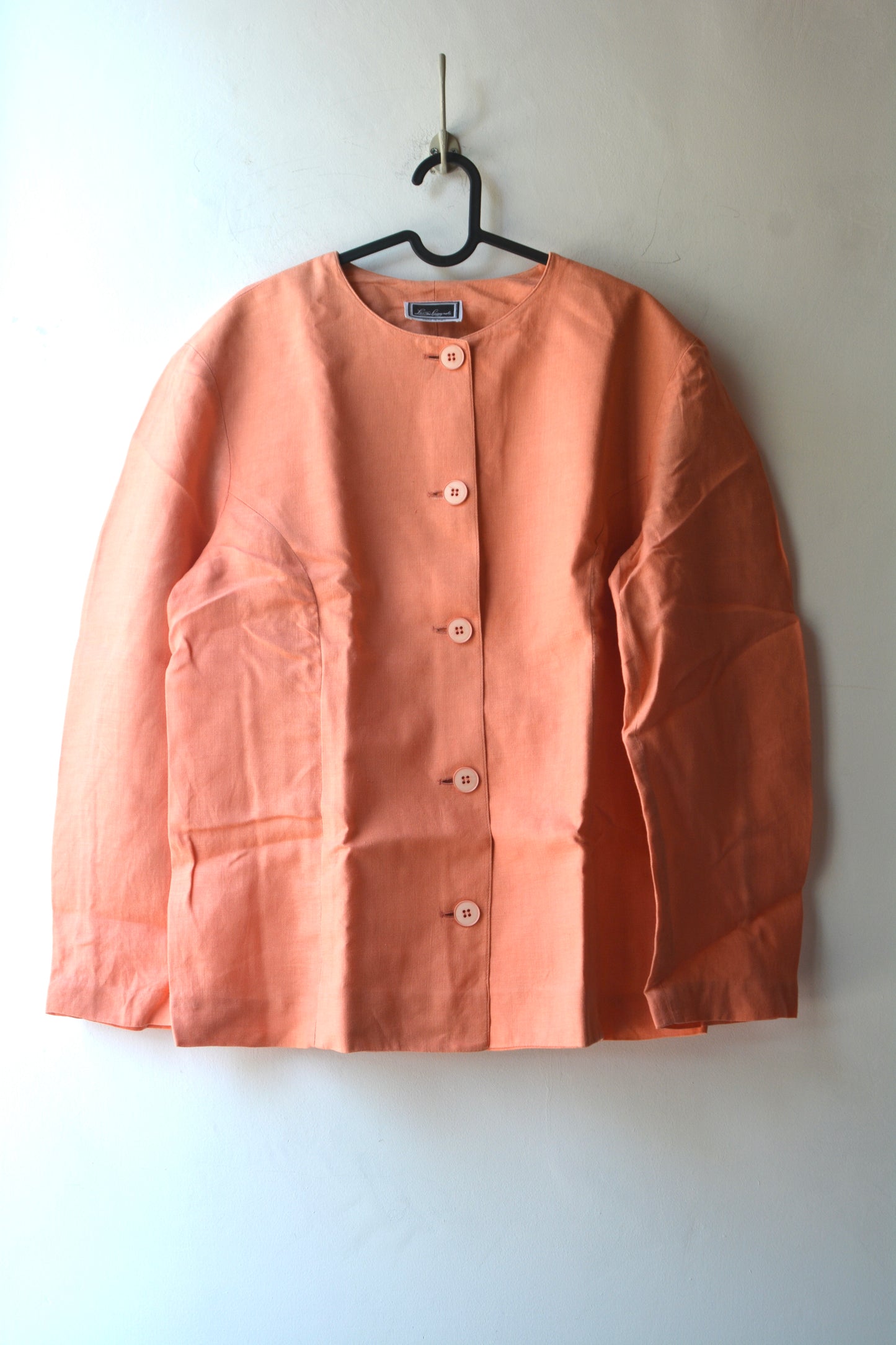 Giacca in Lino Vintage Luisa Spagnoli — Salmone Made in Italy
