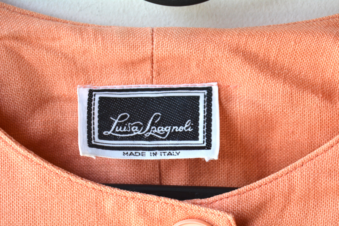 Giacca in Lino Vintage Luisa Spagnoli — Salmone Made in Italy
