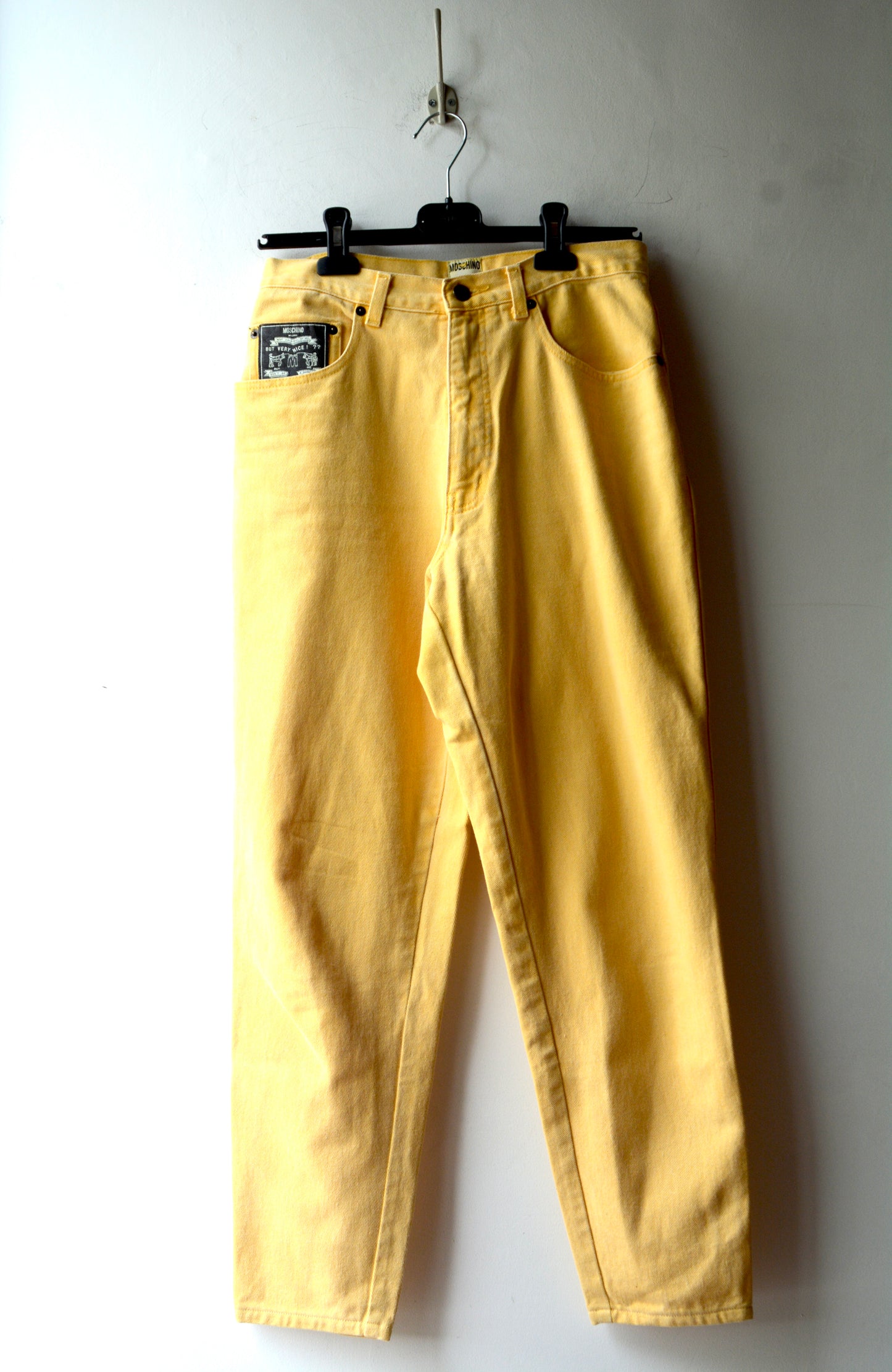 Moschino Jeans Vintage — Denim Giallo Vita Alta Made in Italy