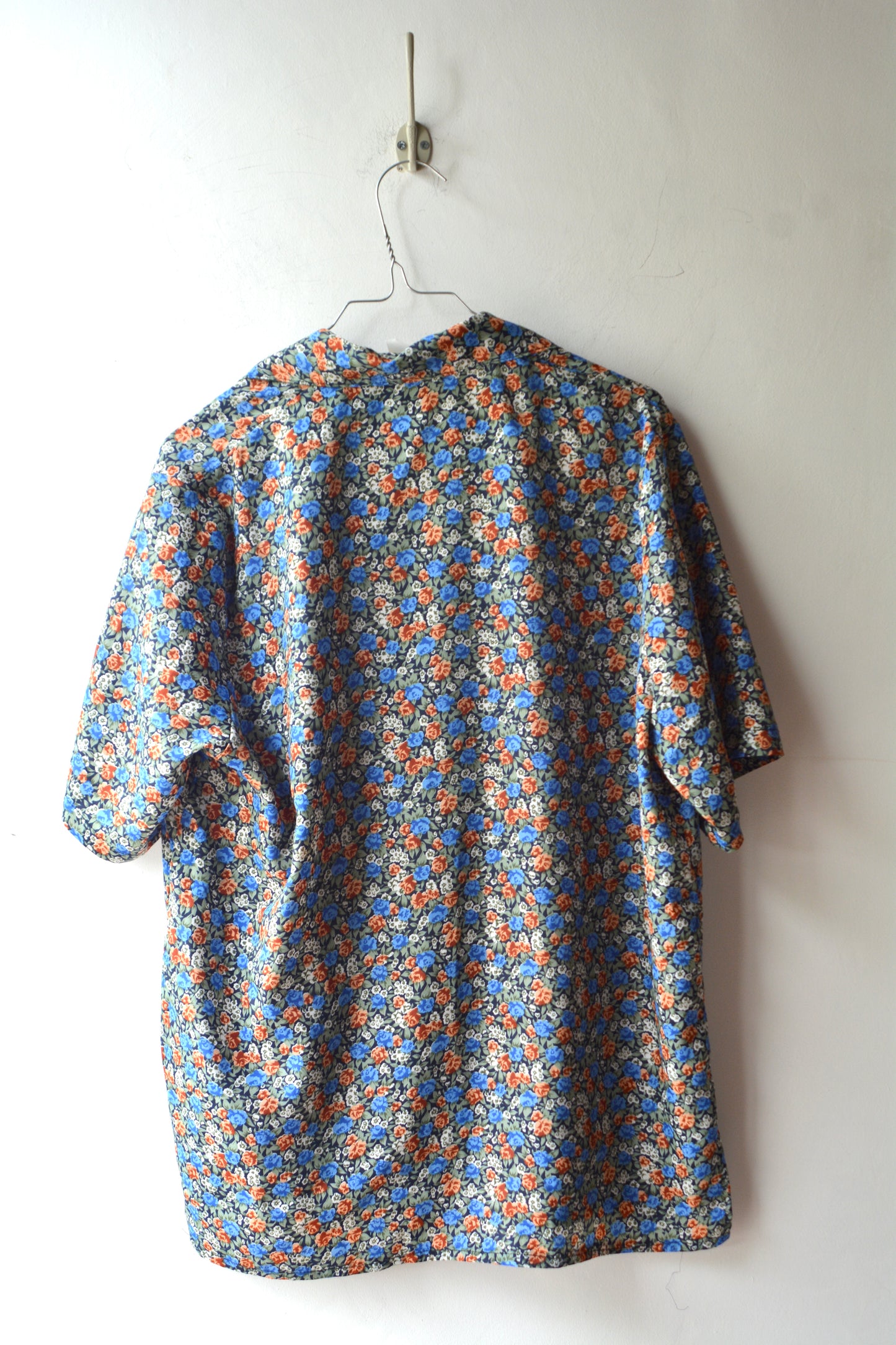 Camicia Vintage Floreale Ditsy Navy — Anni '80/'90
