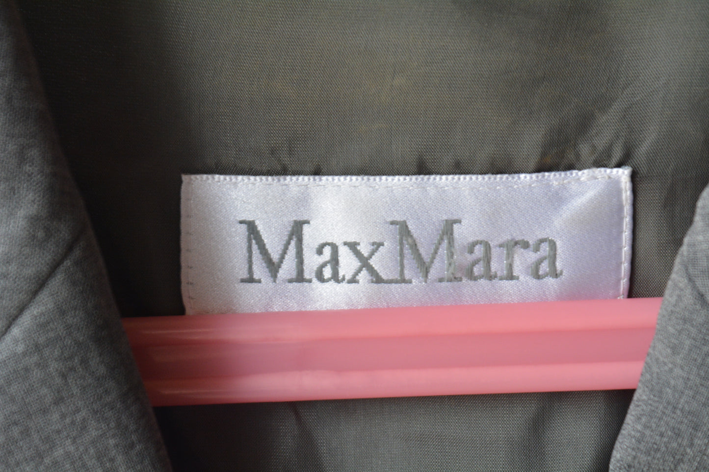 Max Mara — Tailleur Vintage Grigio Melange Giacca + Gonna