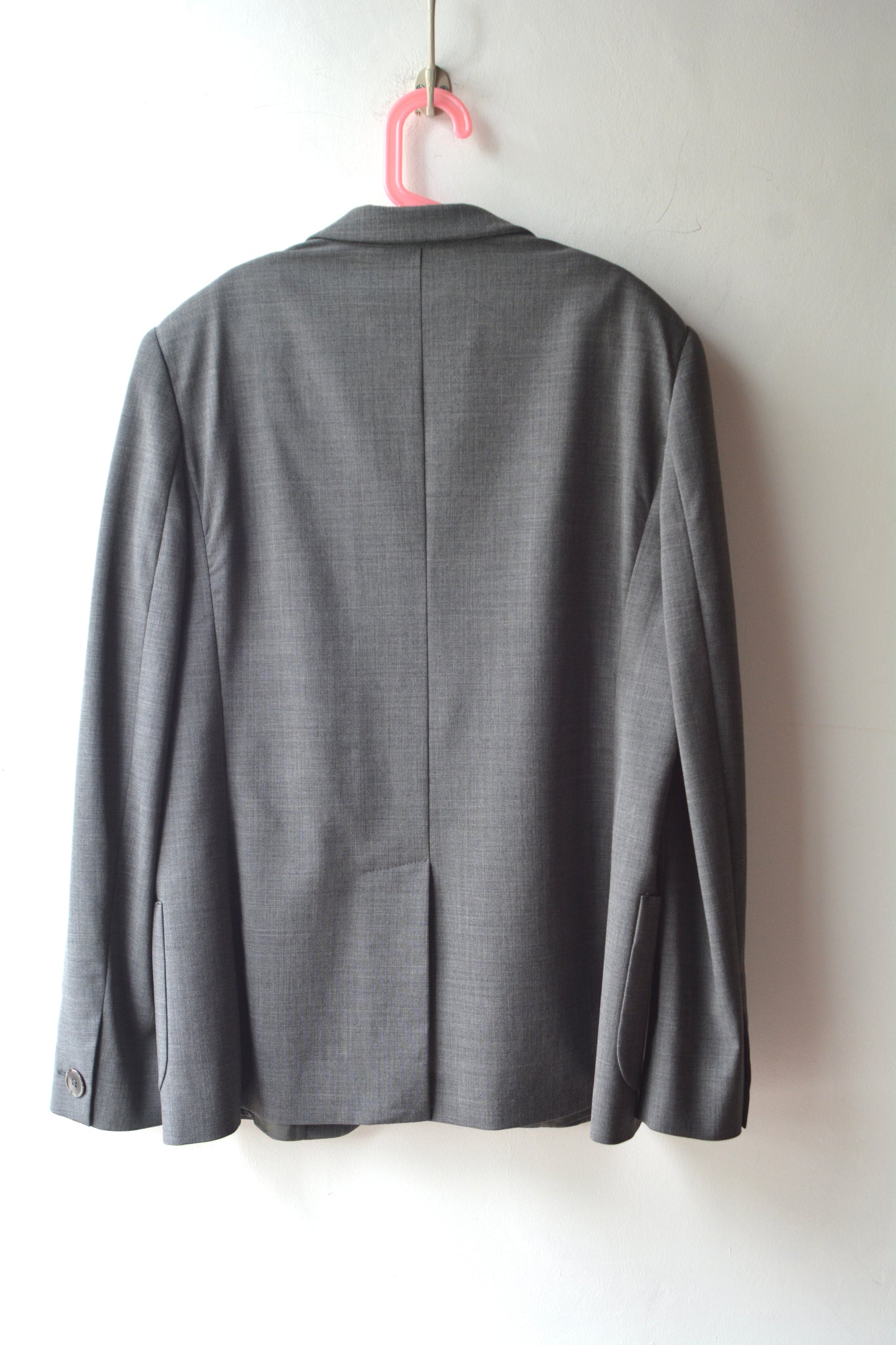 Max Mara — Tailleur Vintage Grigio Melange Giacca + Gonna