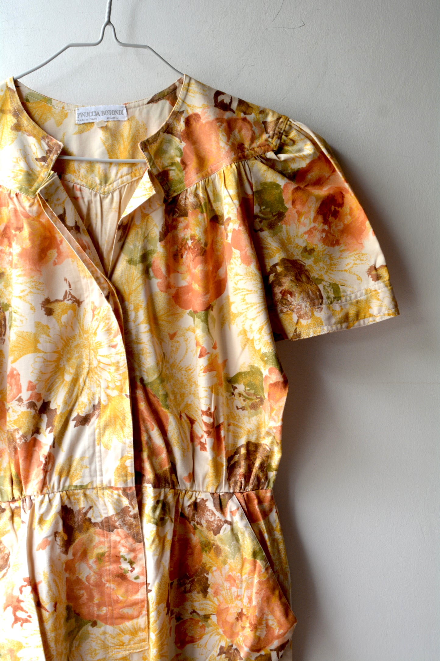 Pinuccia Botondi — Abito Midi Floreale Acquerello Made in Italy