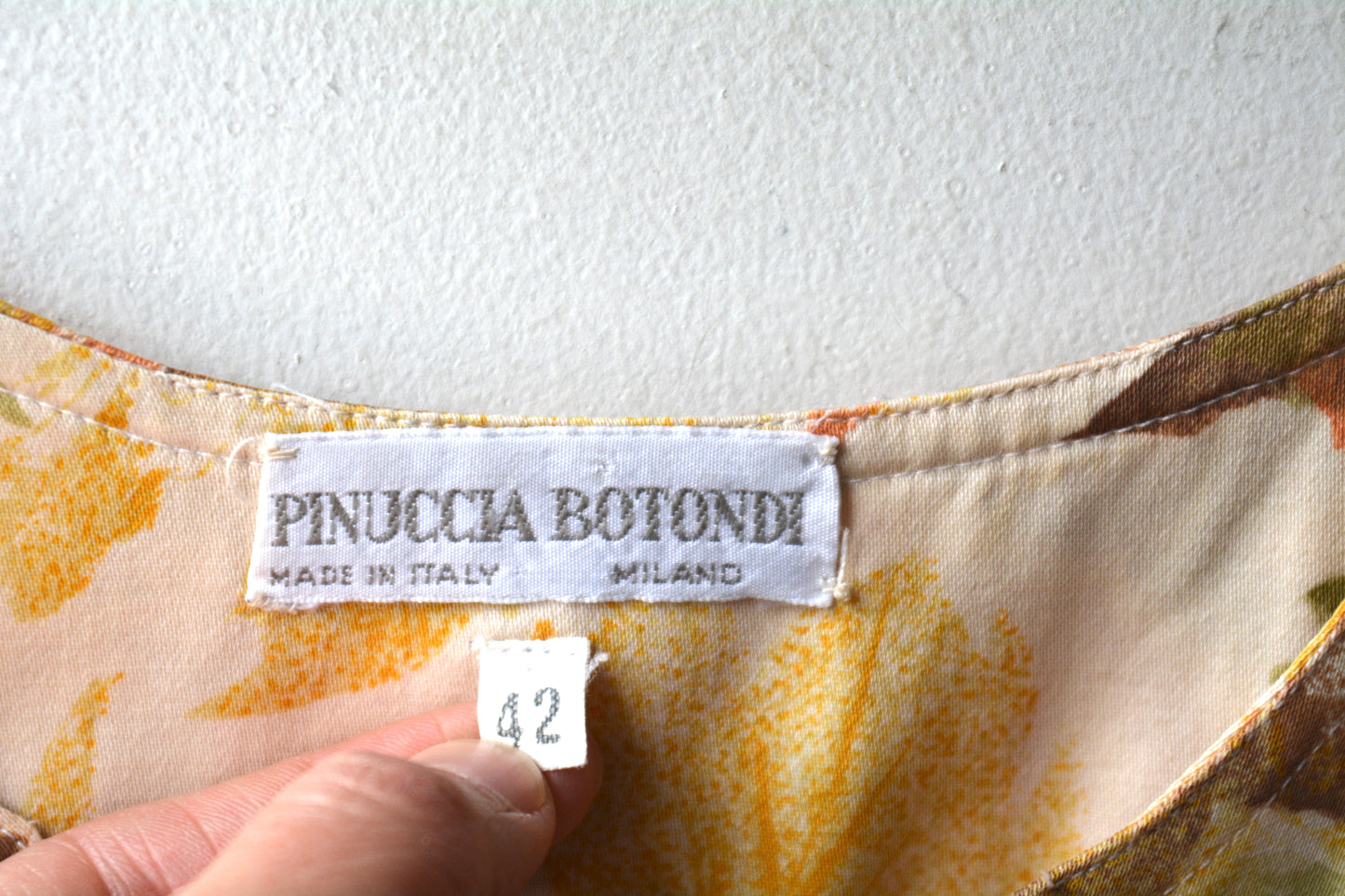 Pinuccia Botondi — Abito Midi Floreale Acquerello Made in Italy