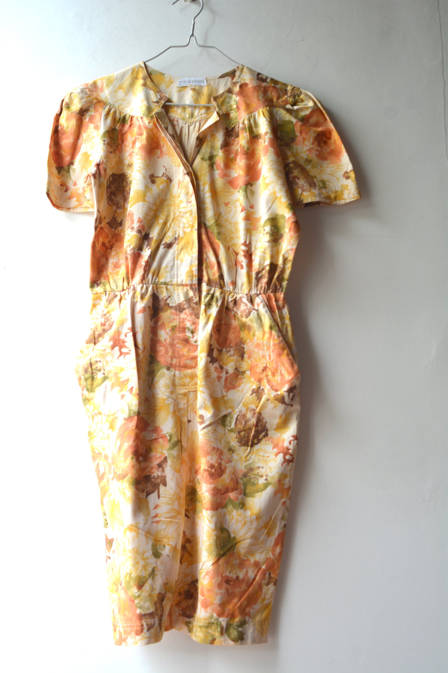 Pinuccia Botondi — Abito Midi Floreale Acquerello Made in Italy