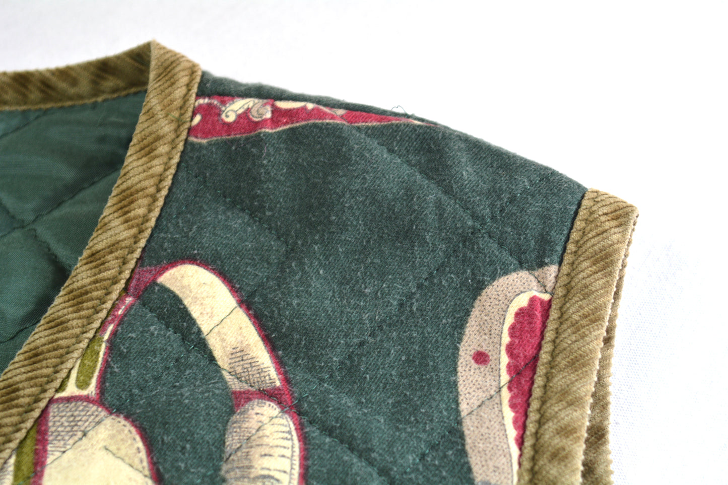 Gilet Trapuntato Vintage Fantasia Equestre