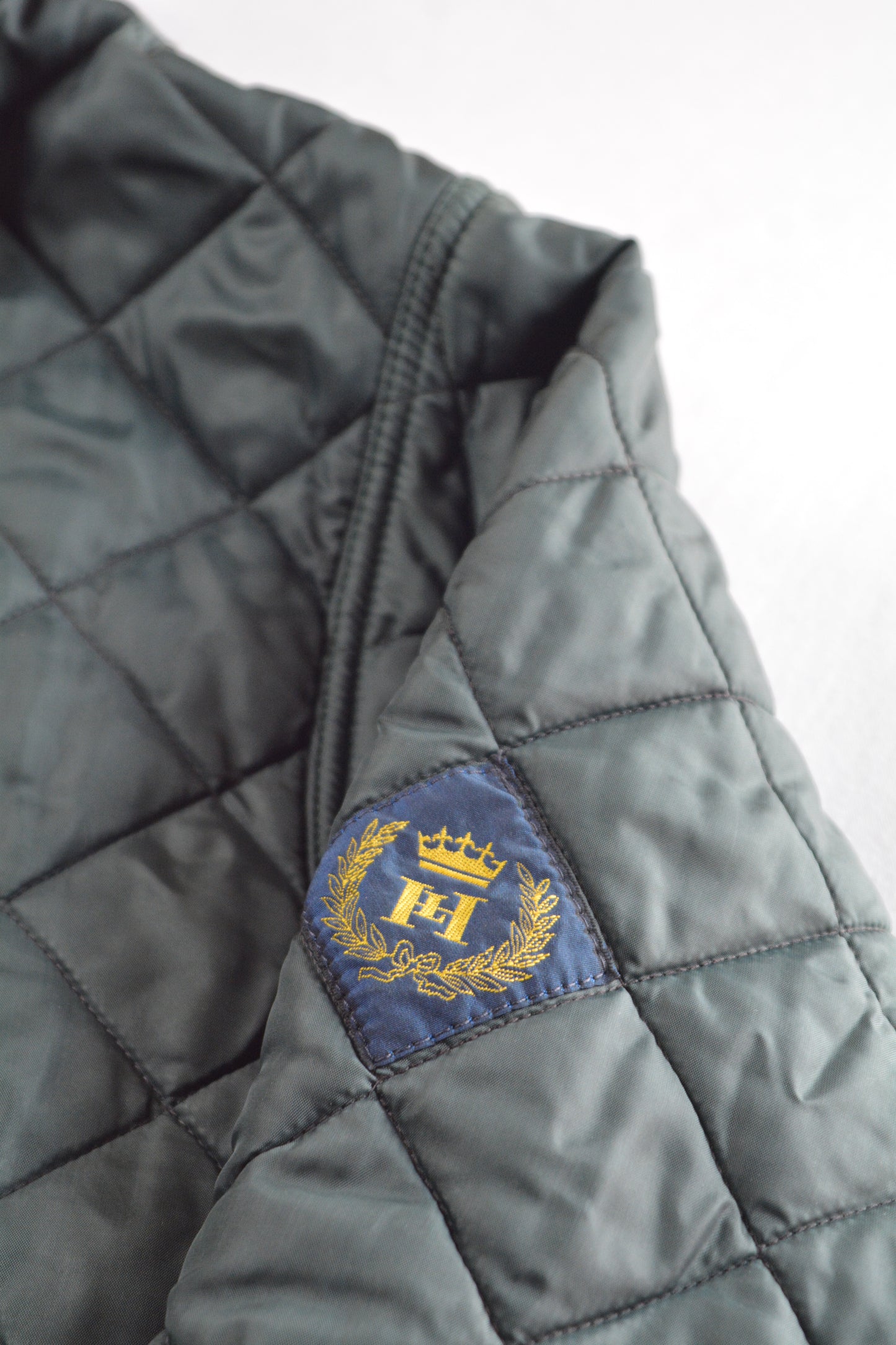 Henri Lloyd – Giacca Trapuntata Verde Petrolio Taglia M Made in England
