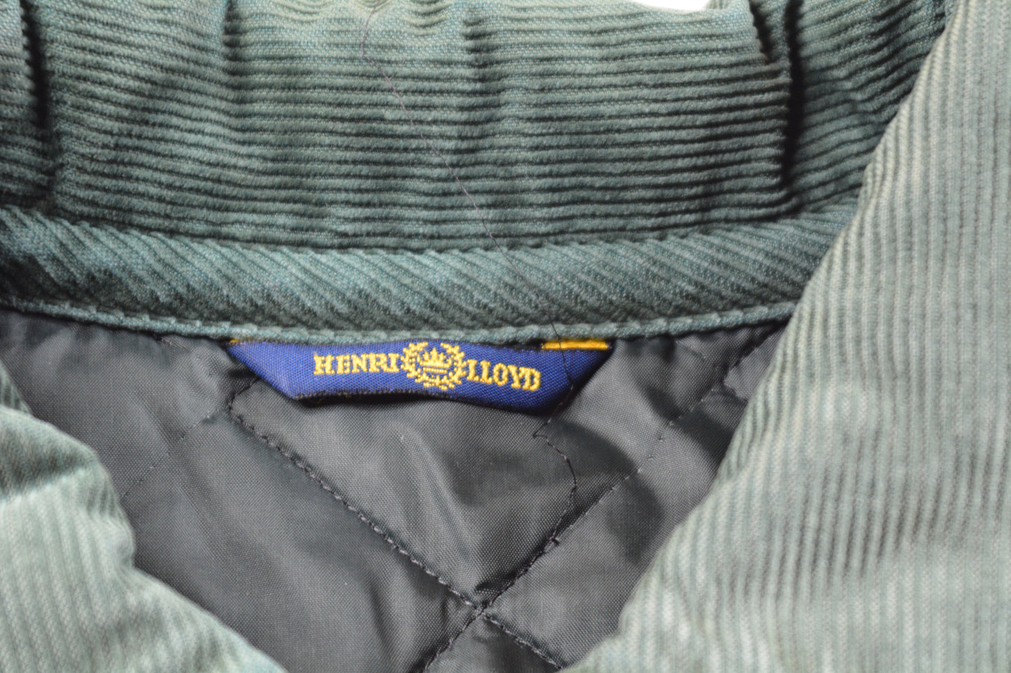 Henri Lloyd – Giacca Trapuntata Verde Petrolio Taglia M Made in England
