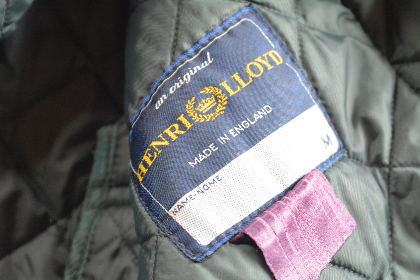 Henri Lloyd – Giacca Trapuntata Verde Petrolio Taglia M Made in England