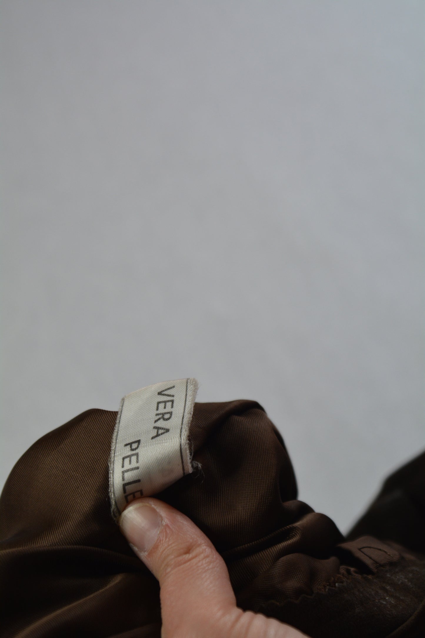 Fendi Roma – Gonna in Vera Pelle Scamosciata Marrone Taglia 42