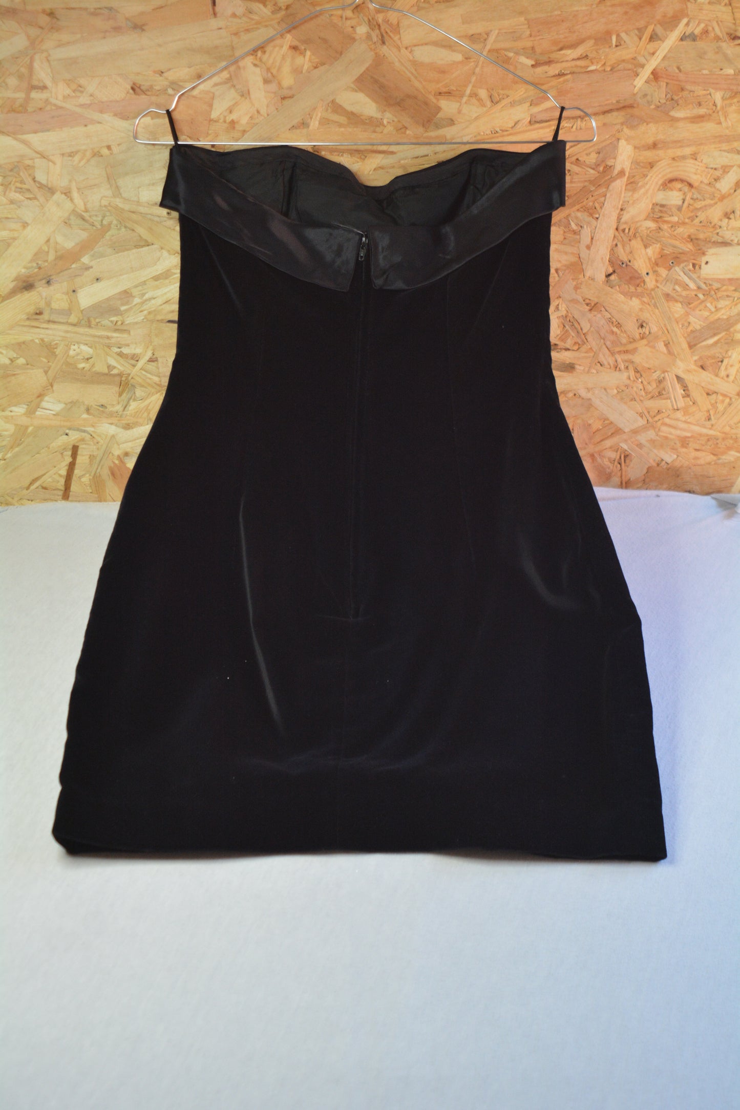 Abito Bustier Vintage Fiorucci – Velluto Nero