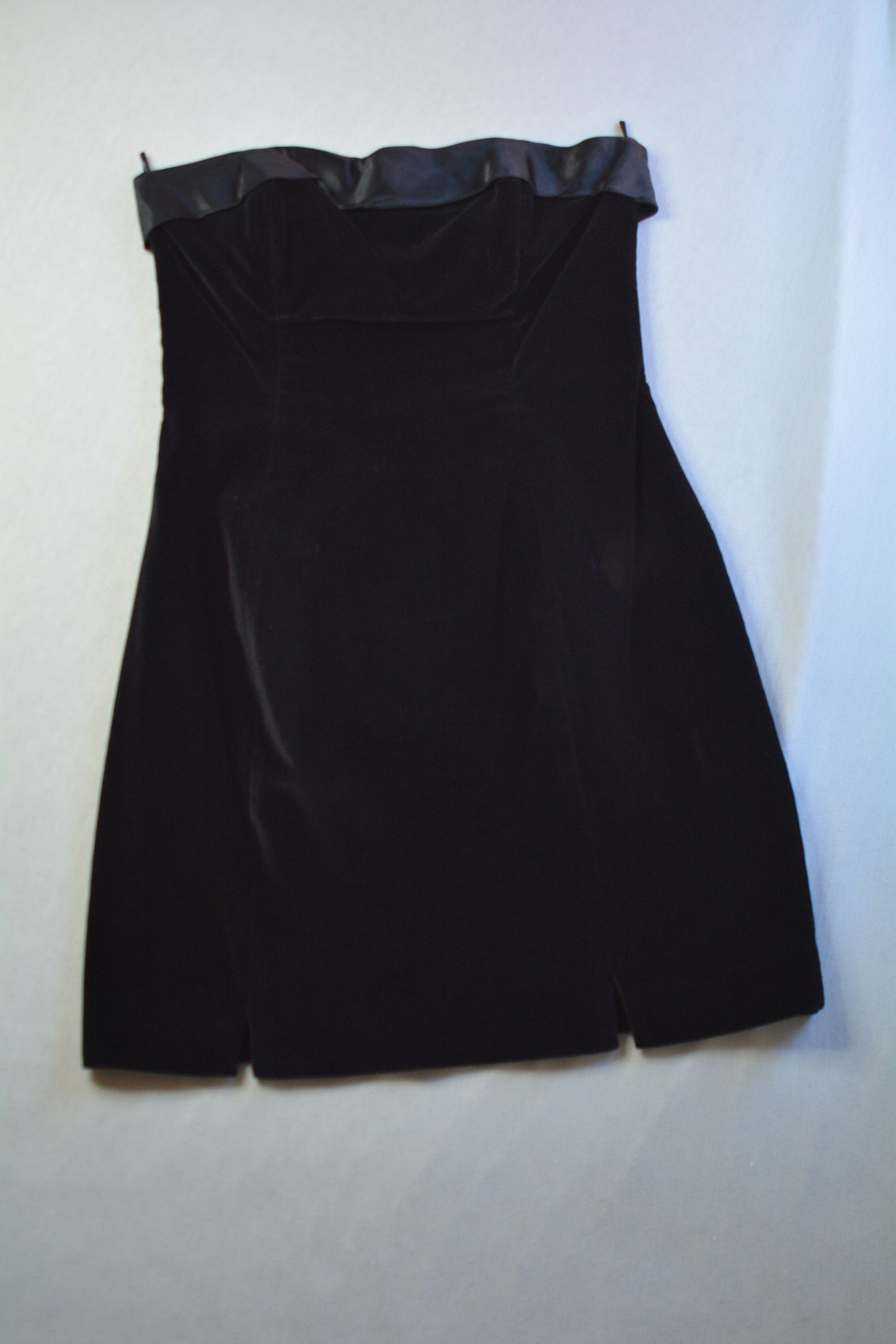 Abito Bustier Vintage Fiorucci – Velluto Nero