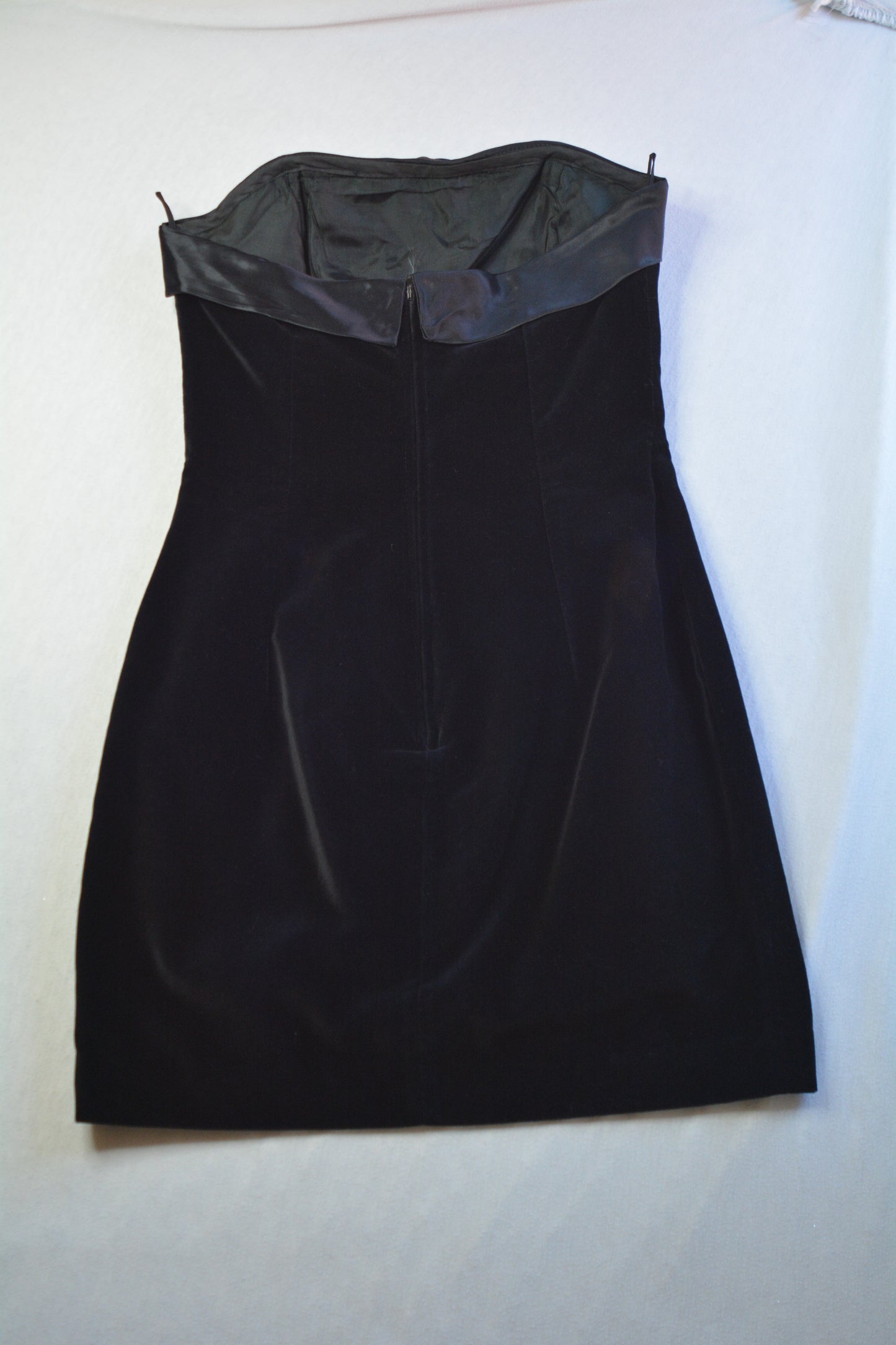 Abito Bustier Vintage Fiorucci – Velluto Nero