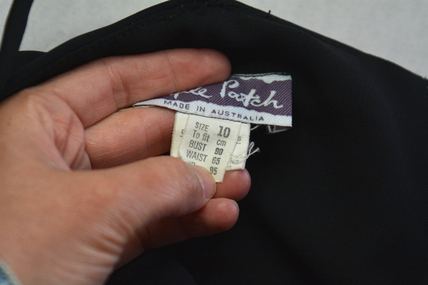 Vestito Vintage Purple Patch – Nero Taglia 10 AU / 42 IT