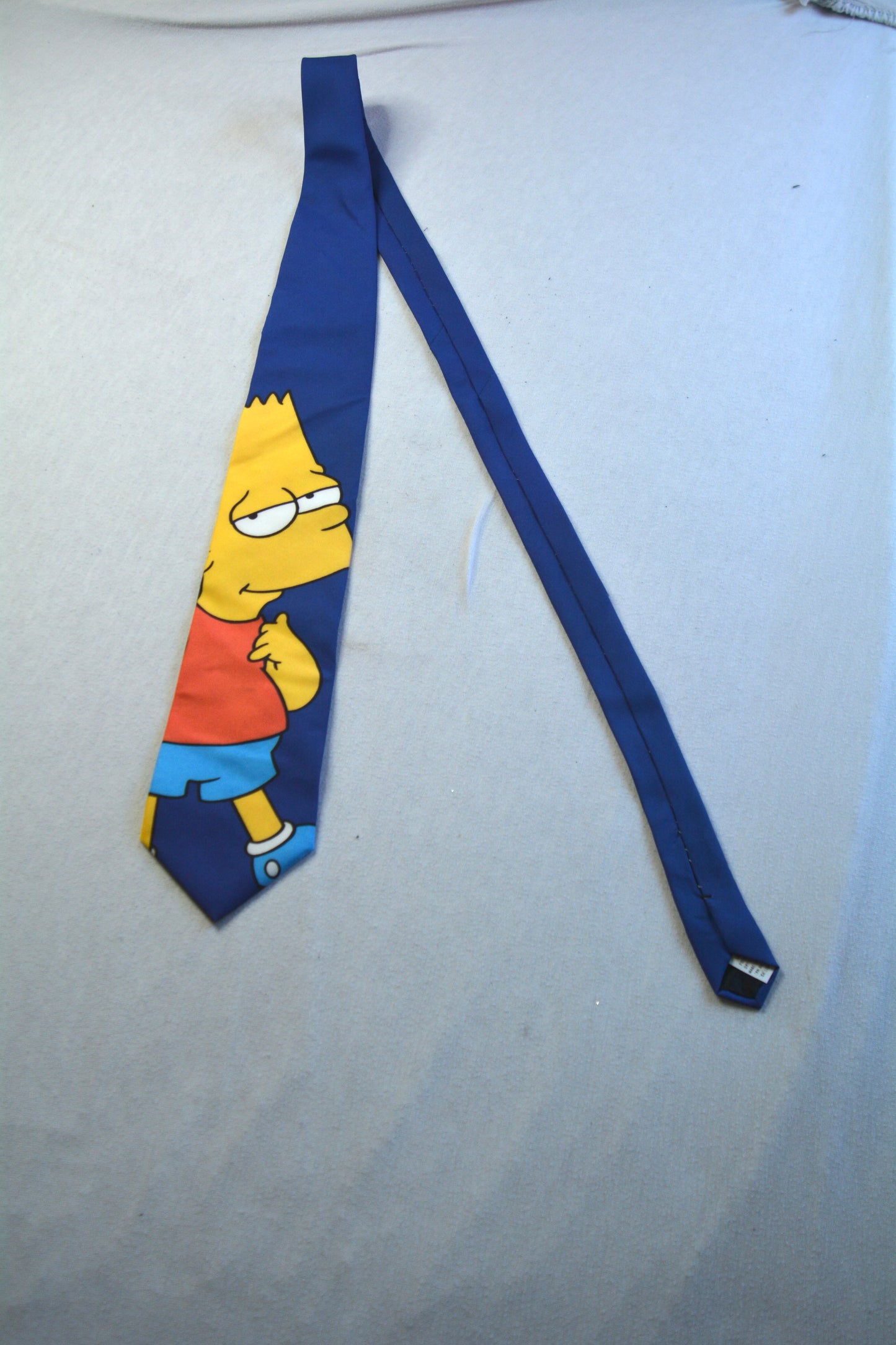 The Simpsons — Cravatta Vintage Bart Simpson Blu 1998 Made in USA