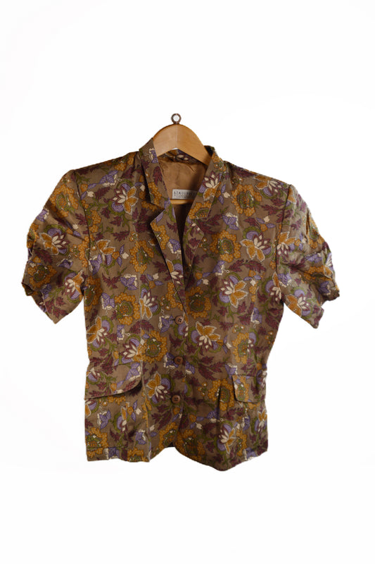 Giacca Atmosphere Floreale Vintage – Manica Corta