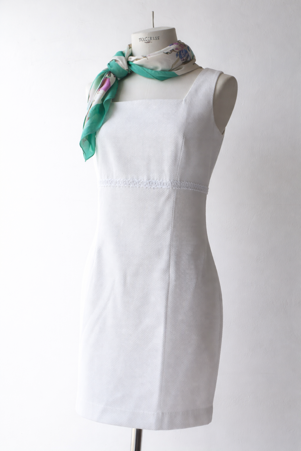 Tubino Vintage Santino Punto Moda Bianco Piqué