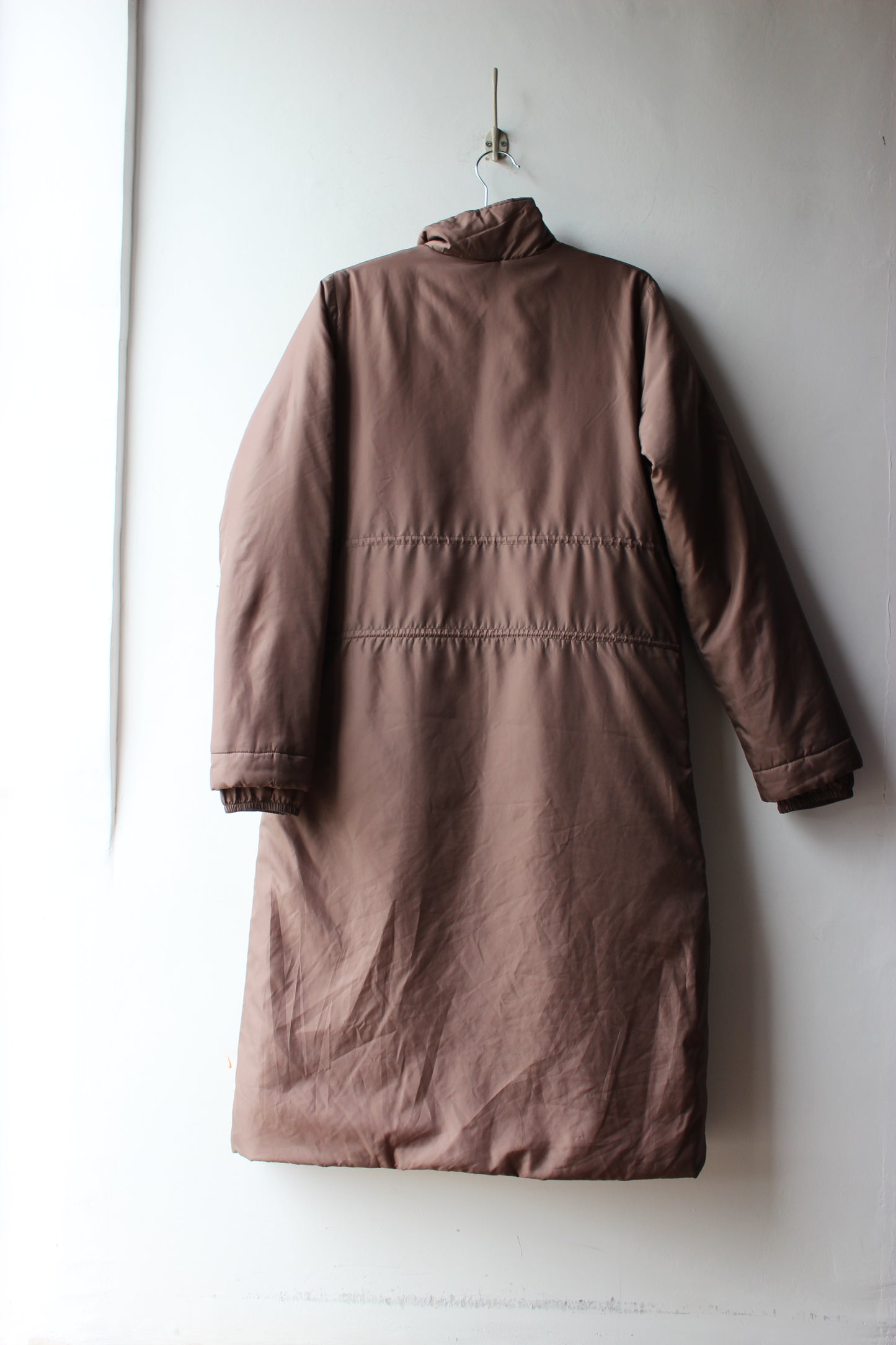 Piumino Lungo Vintage Nike Beige Taupe Taglia S