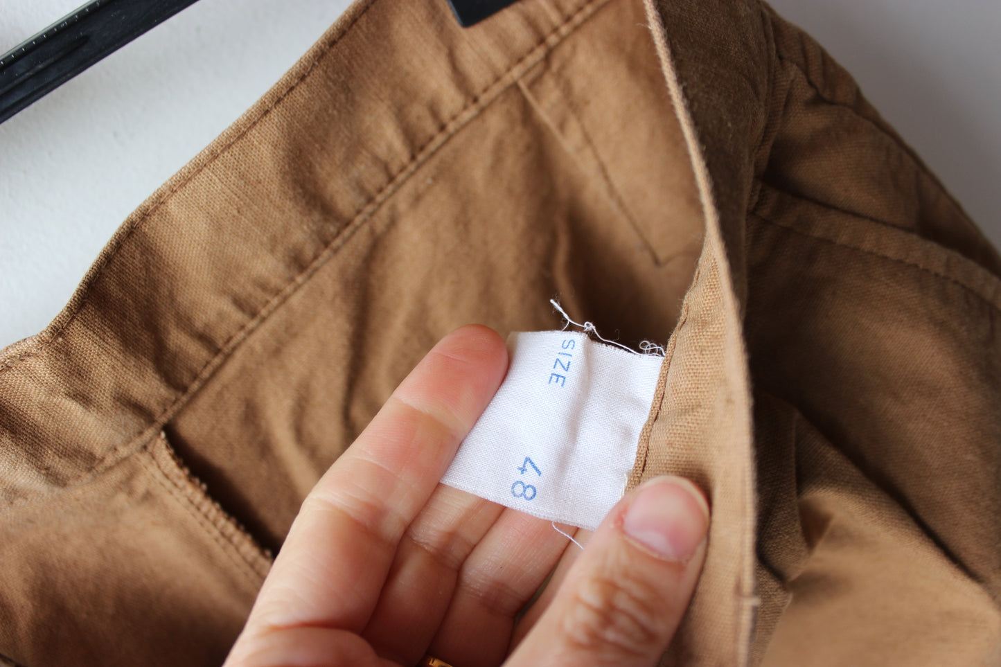 Pantaloni Vintage Cherokee - Lino e Cotone Cammello