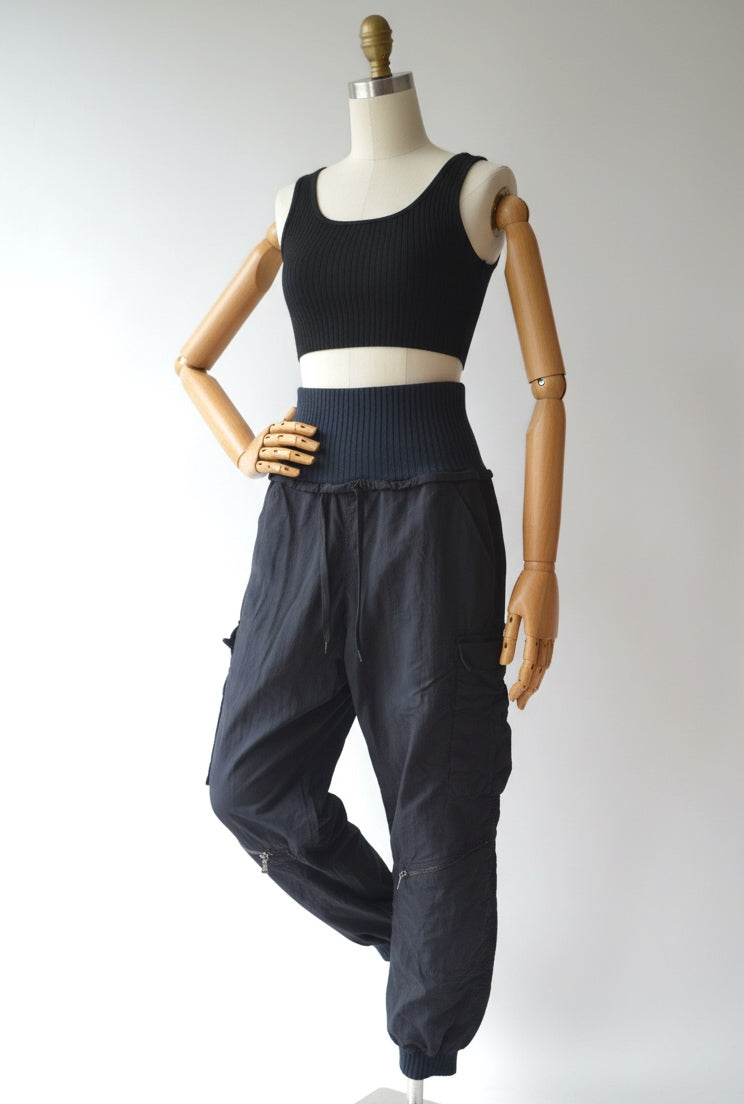 Pantalone Cargo Adidas Vintage Nero — Taglia XL