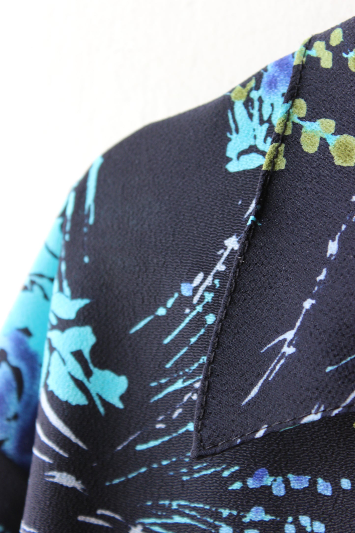 Camicia Floreale Vintage Blu e Turchese