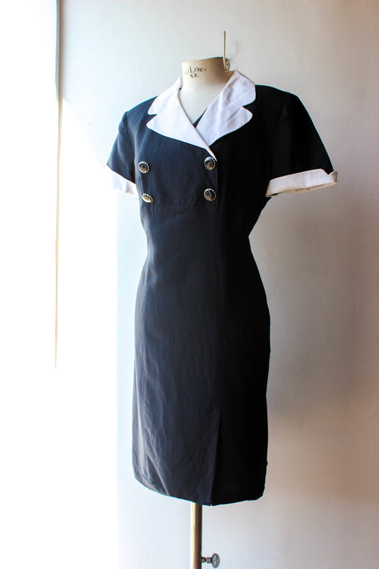Abito Vintage Dream Stile Marinaro Blu e Bianco