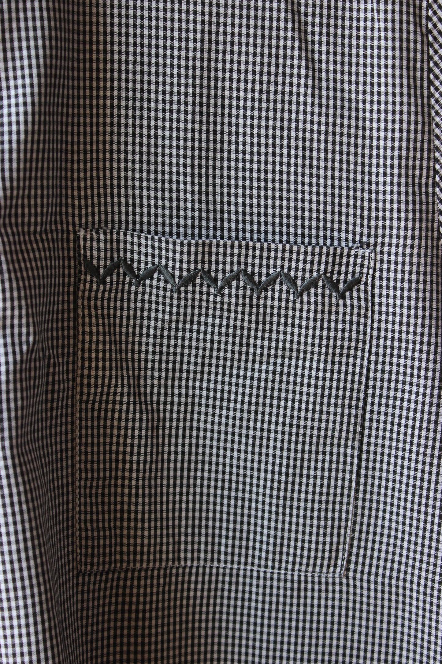 Camicia Giacca Vintage a Quadretti Vichy Neri