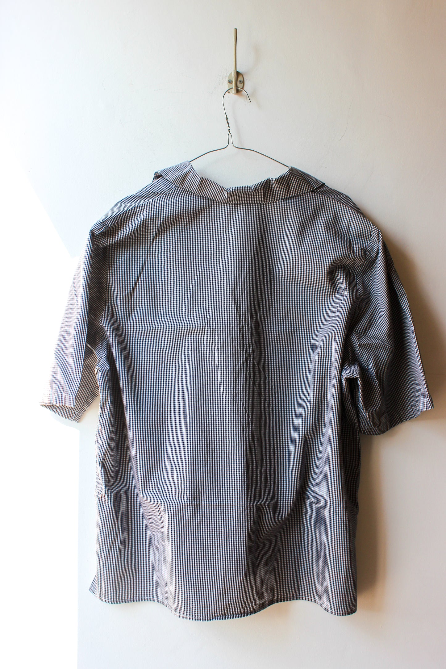 Camicia Giacca Vintage a Quadretti Vichy Neri