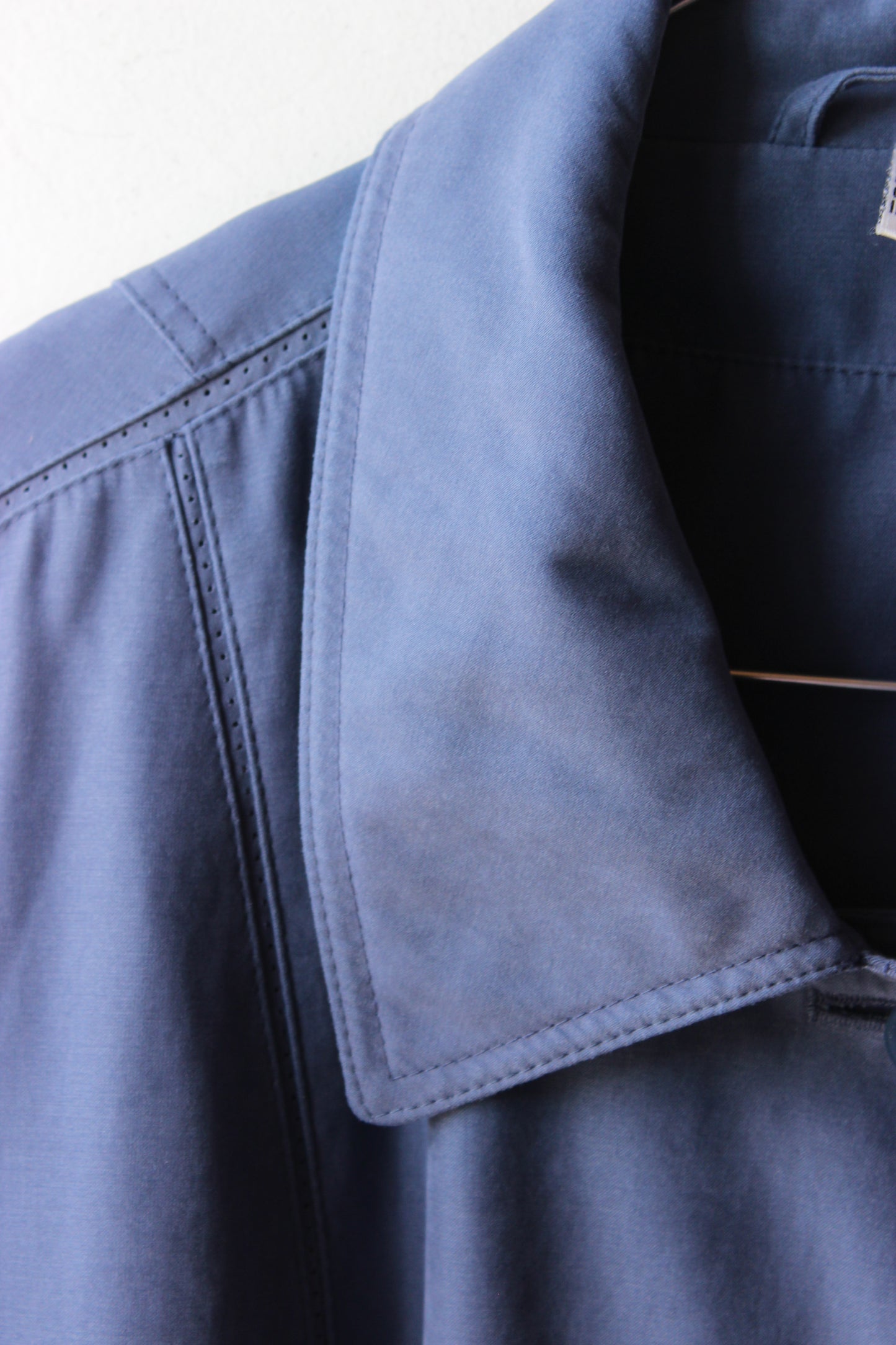 Trench Blu Vintage Anni '80 Taglia 44