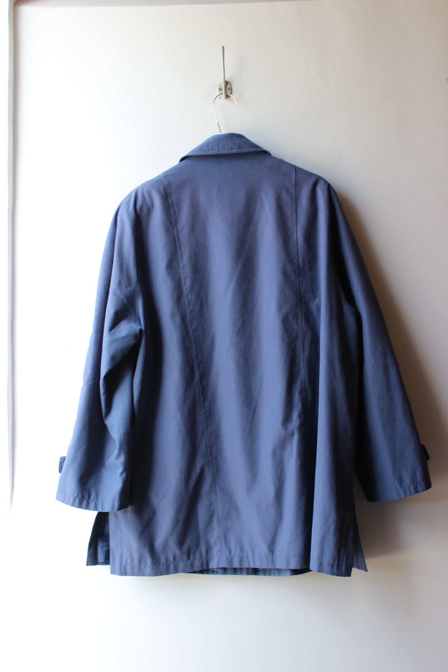 Trench Blu Vintage Anni '80 Taglia 44