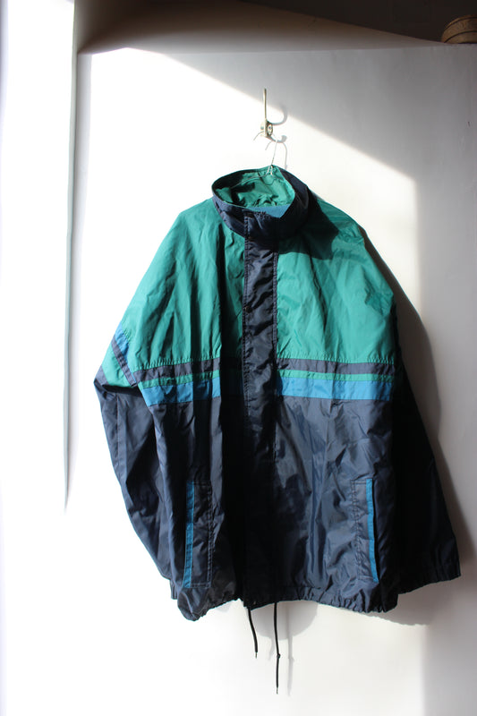 Vintage Brugi K-Way Color Block Jacket – Teal/Navy