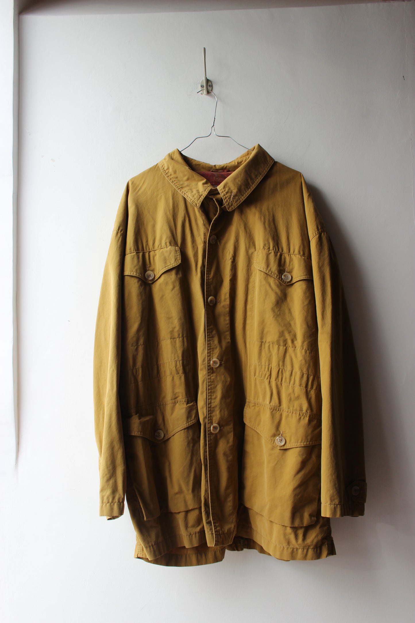 Duca d'Aosta Giacca Camicia Senape Vintage Oversize Anni '90