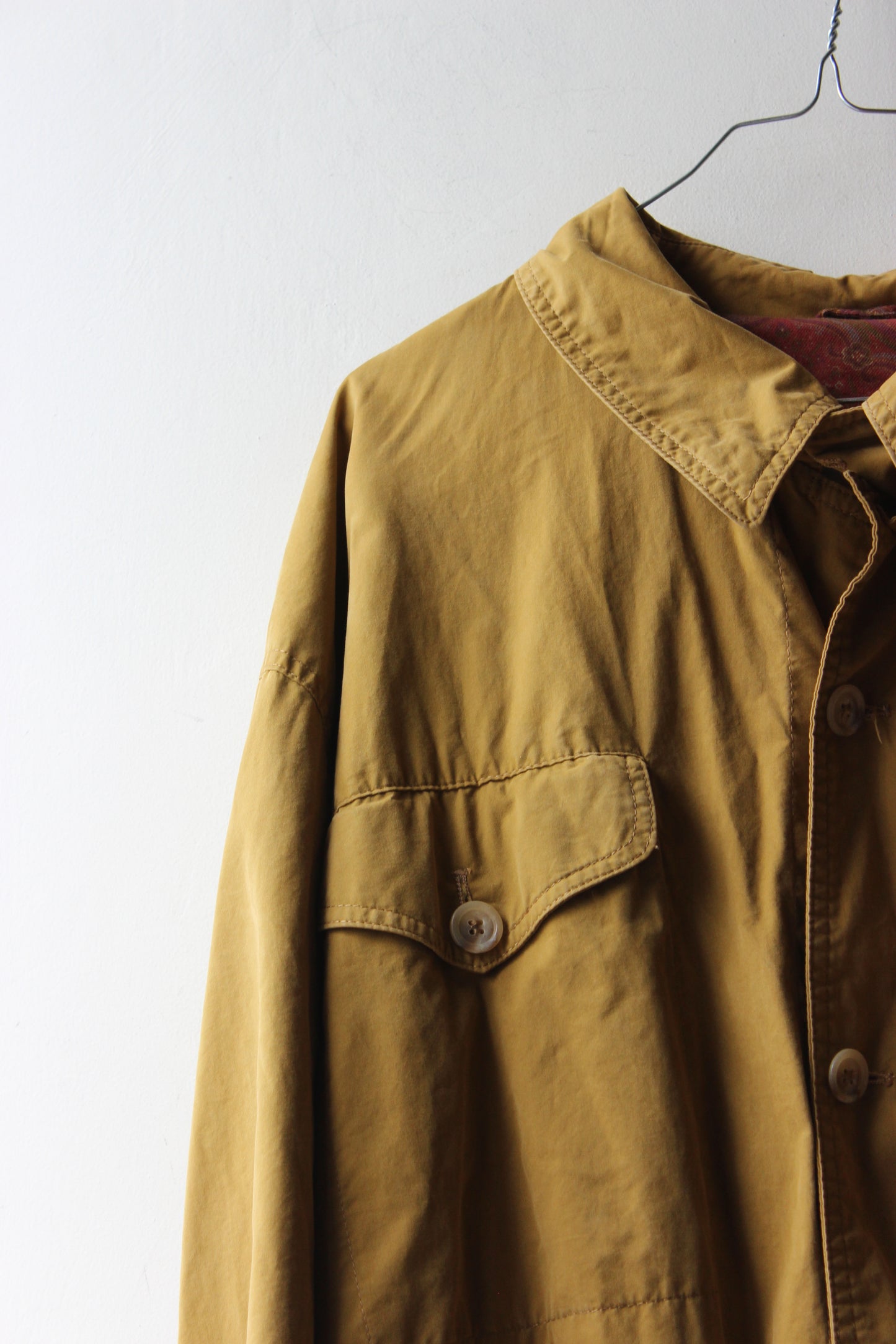 Duca d'Aosta Giacca Camicia Senape Vintage Oversize Anni '90