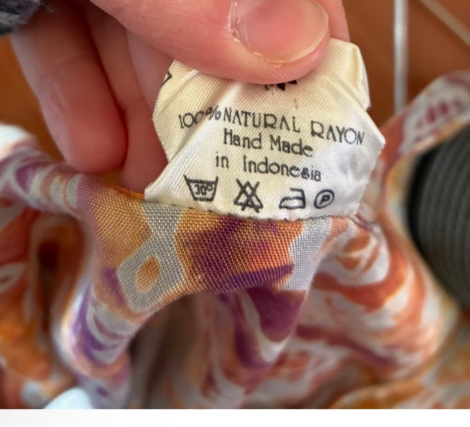 Gypsy Abito Estivo Batik Senza Maniche — Taglia Unica