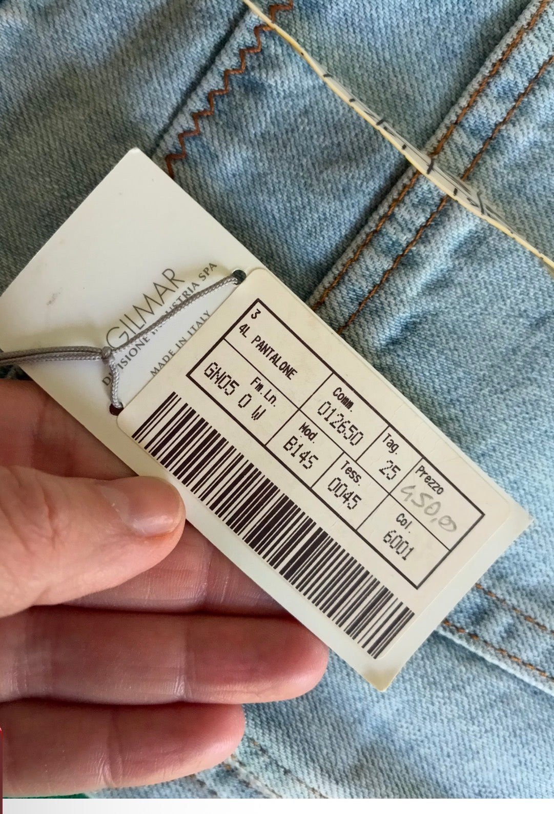Jeans Iceberg Deadstock Patch Tie-Dye Gilmar Made in Italy