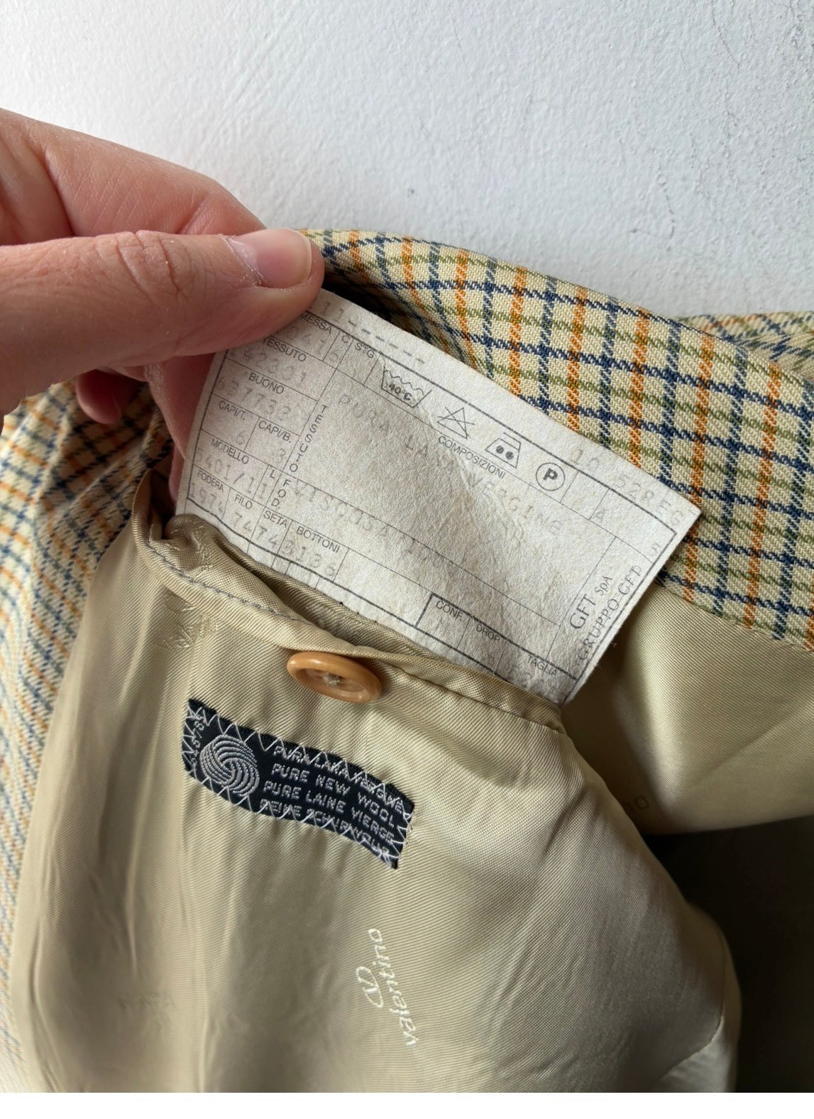 Blazer Vintage Valentino – Pura Lana Vergine Principe di Galles