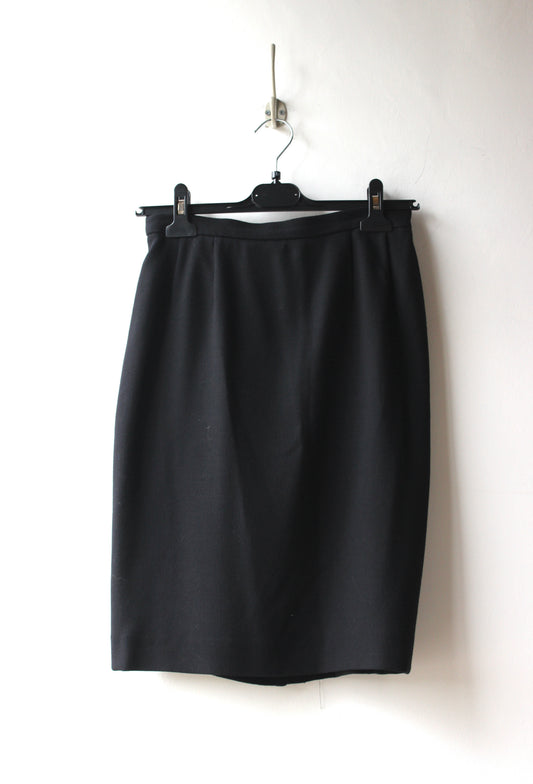 Gonna Tubino Nera Vintage – Max Mara Viscosa