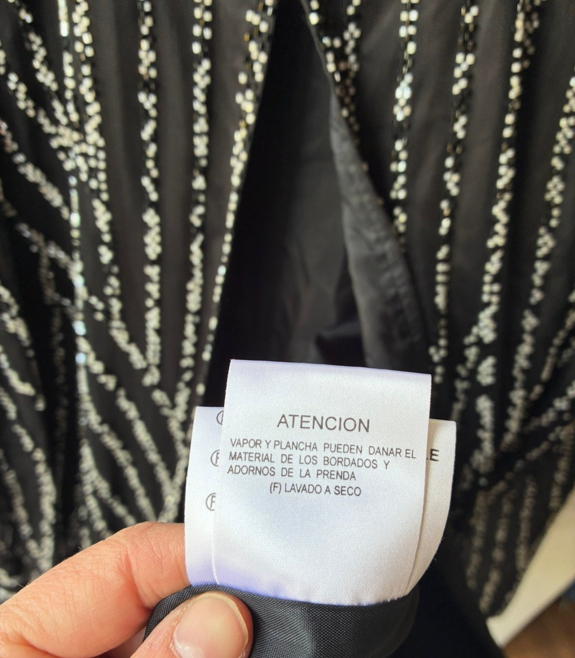 Musani Couture – Giacca Perline Nera