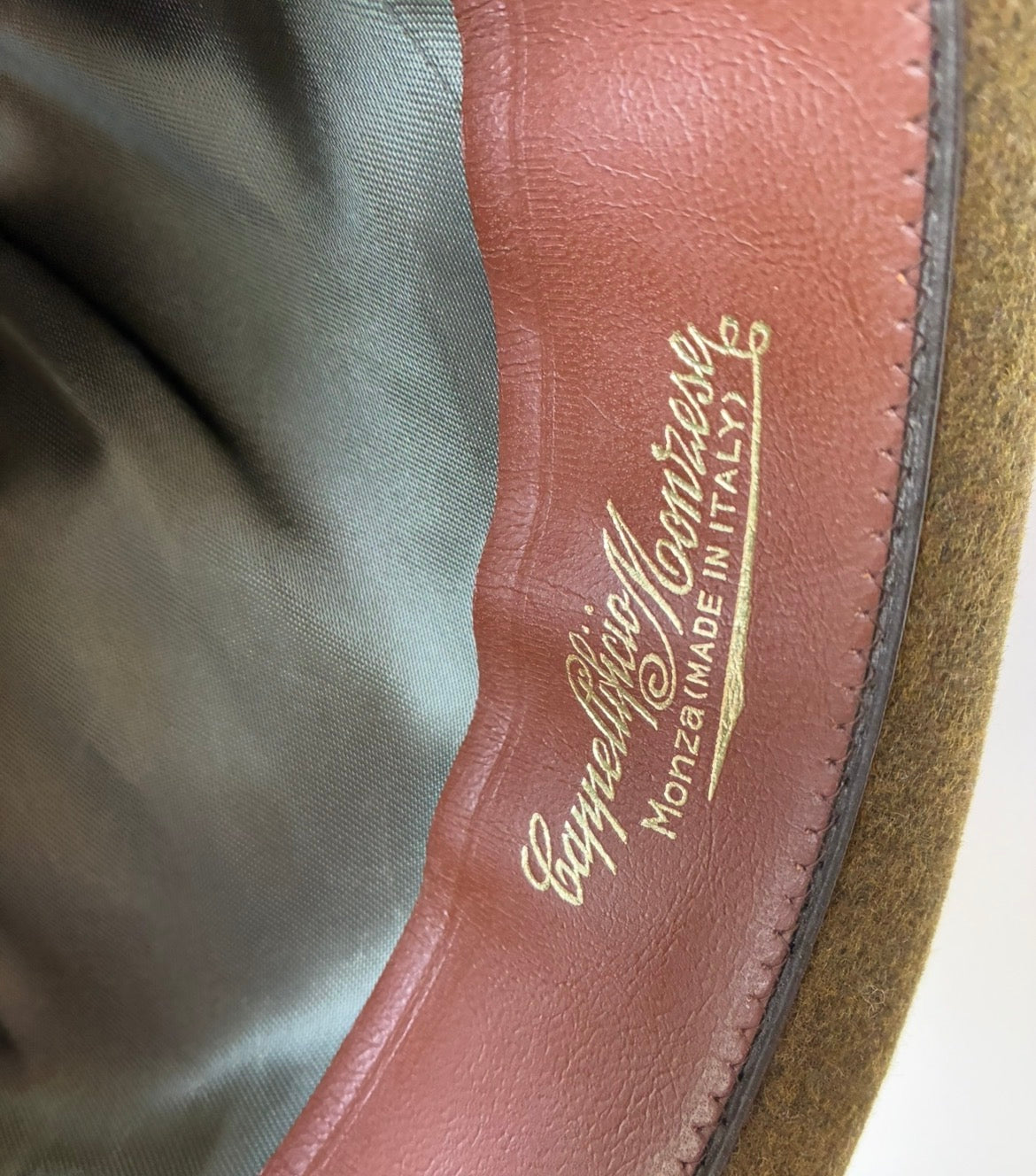 Cappellificio Monzese – Fedora Vintage Feltro Verde Oliva