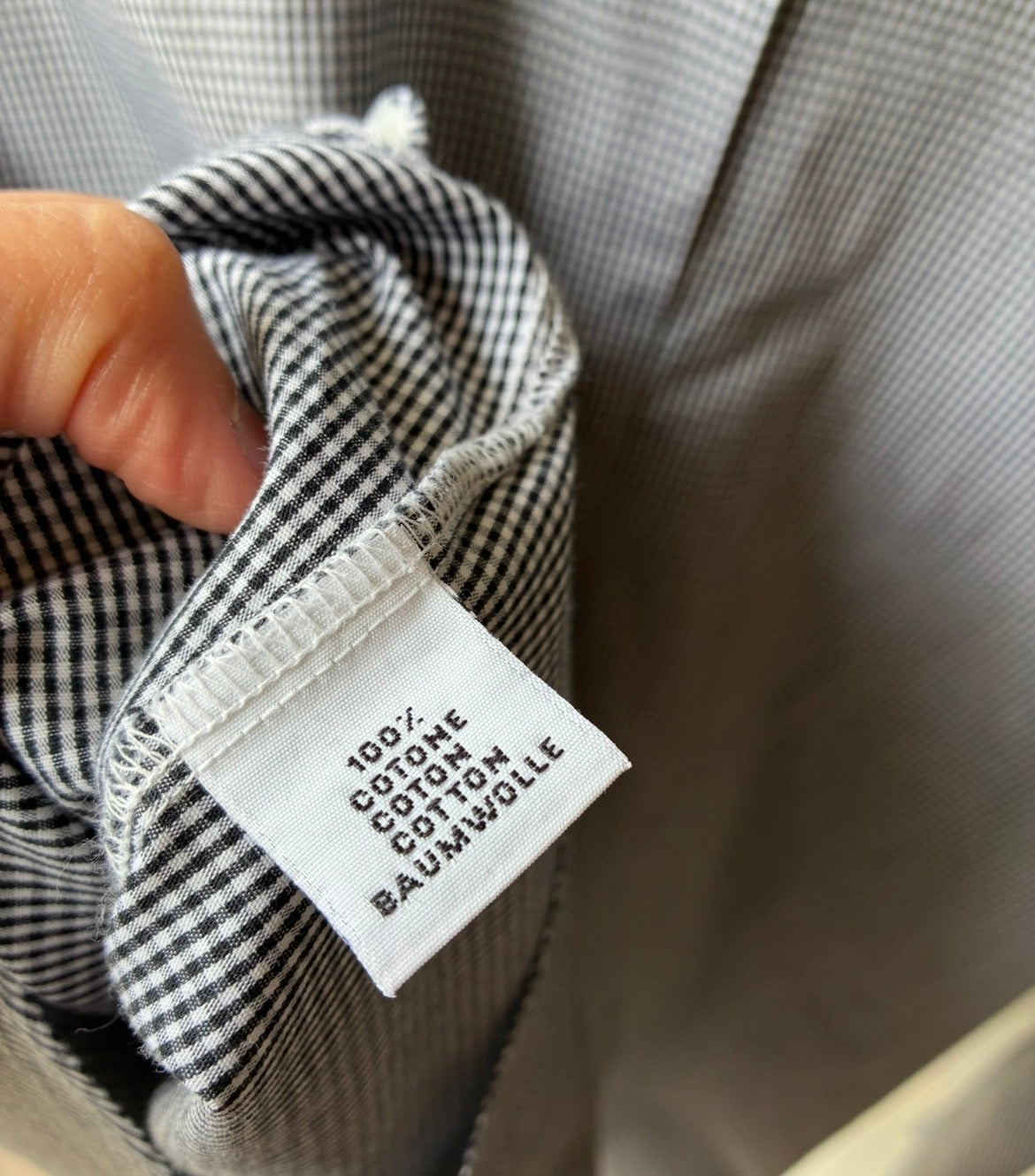 Le Camicie di Bianca e Grazia — Vichy Cotone Ricami Farfalla e Fiocco