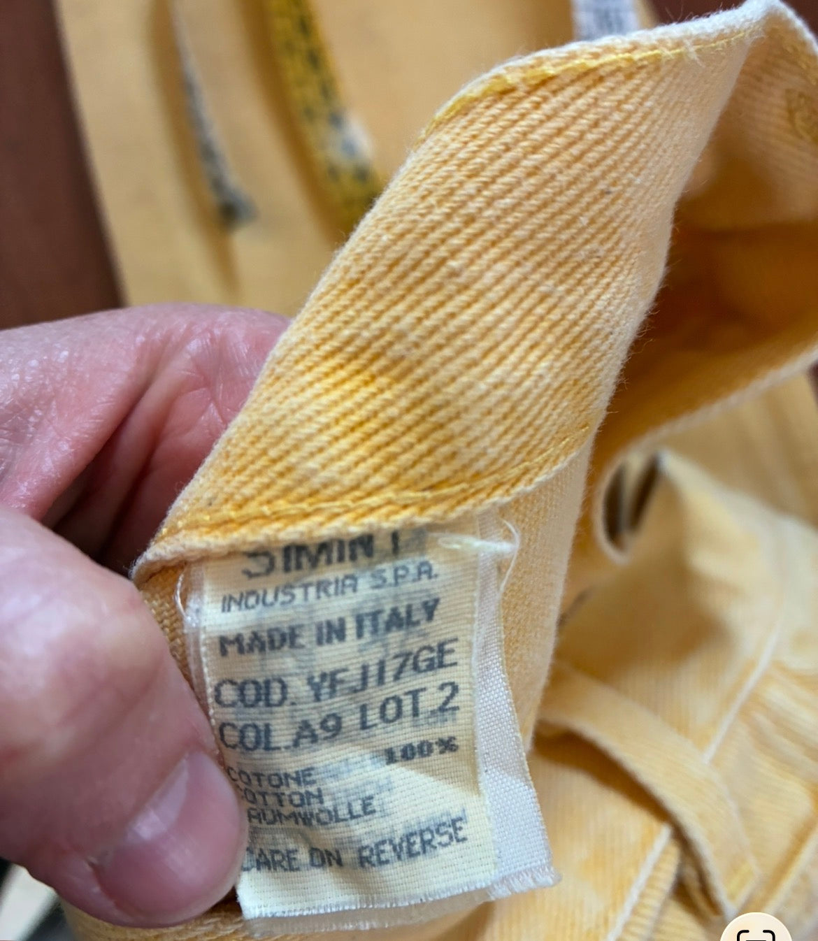 Moschino Jeans Vintage — Denim Giallo Vita Alta Made in Italy