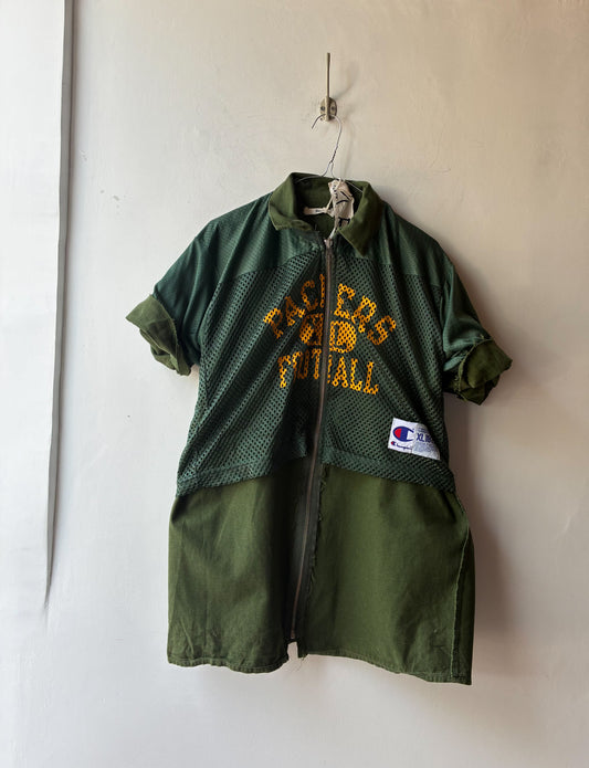 Rework Camicia Militare x NFL Champion Packers – Bonum Tokyo – Taglia L/XL