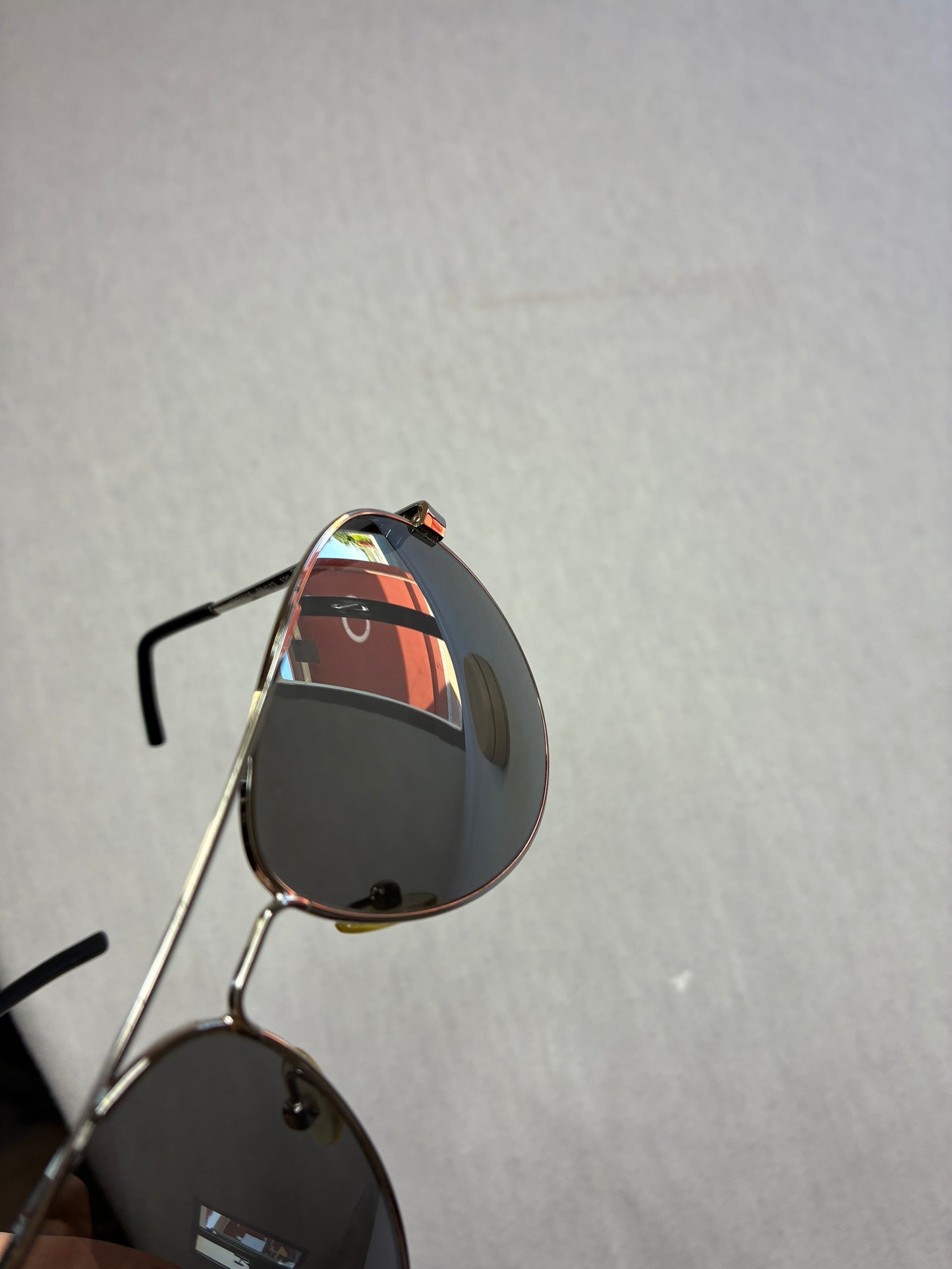 Iceberg — Occhiali da Sole Aviator Vintage Argentati Lenti Grigio Nero